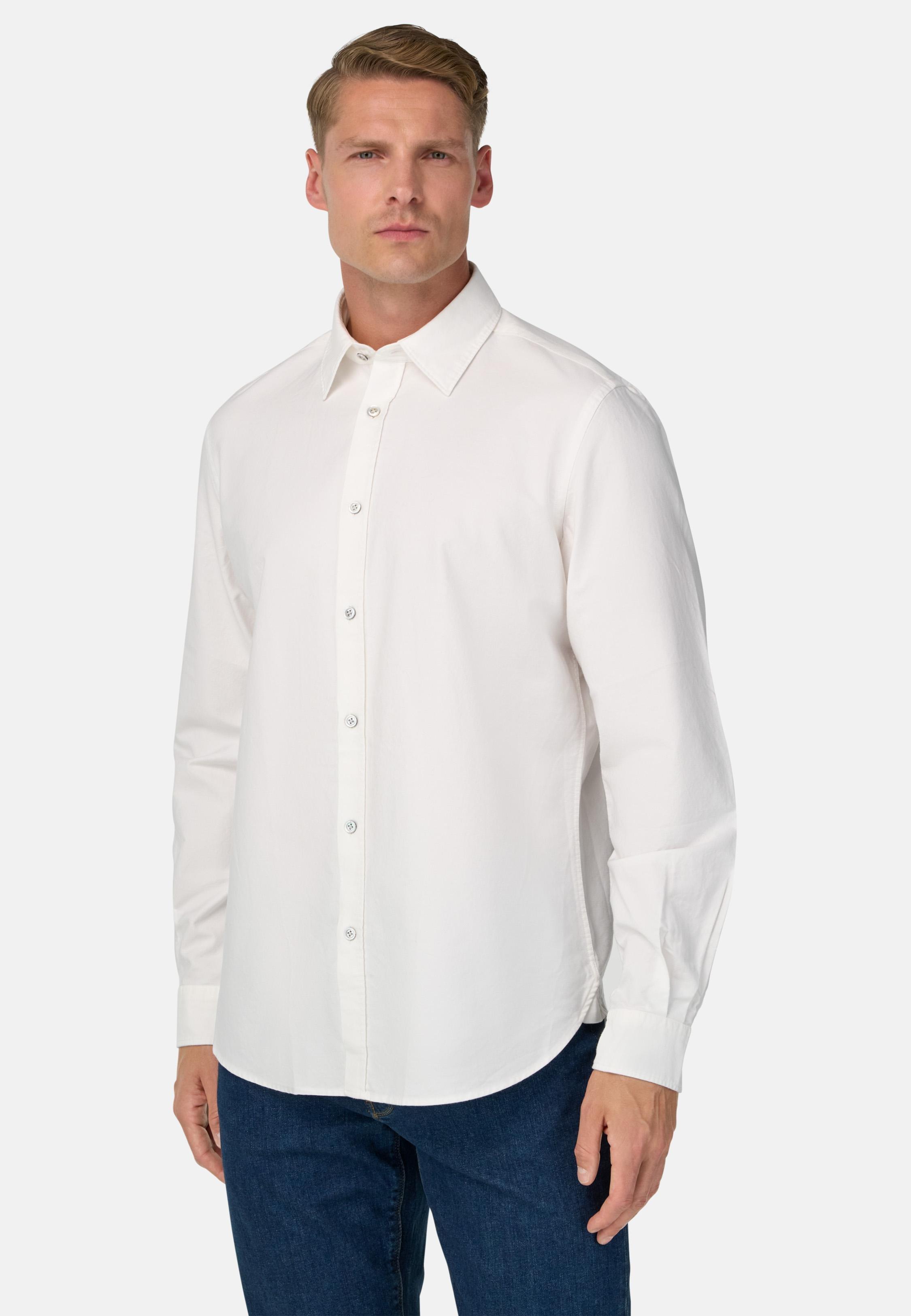 Regular Fit Oxford Cotton Shirt White, White, medium