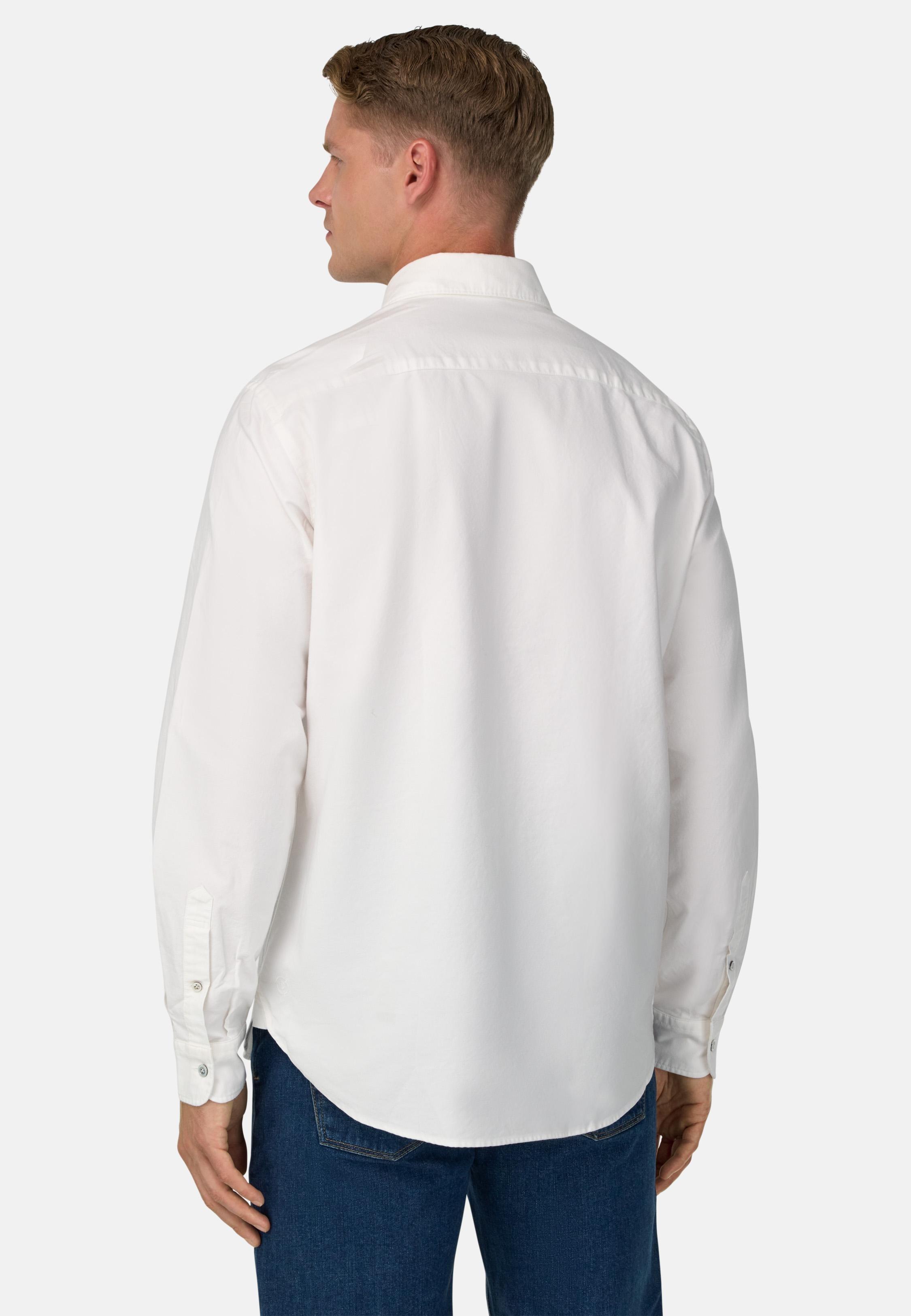 Regular Fit Oxford Cotton Shirt White, White, medium