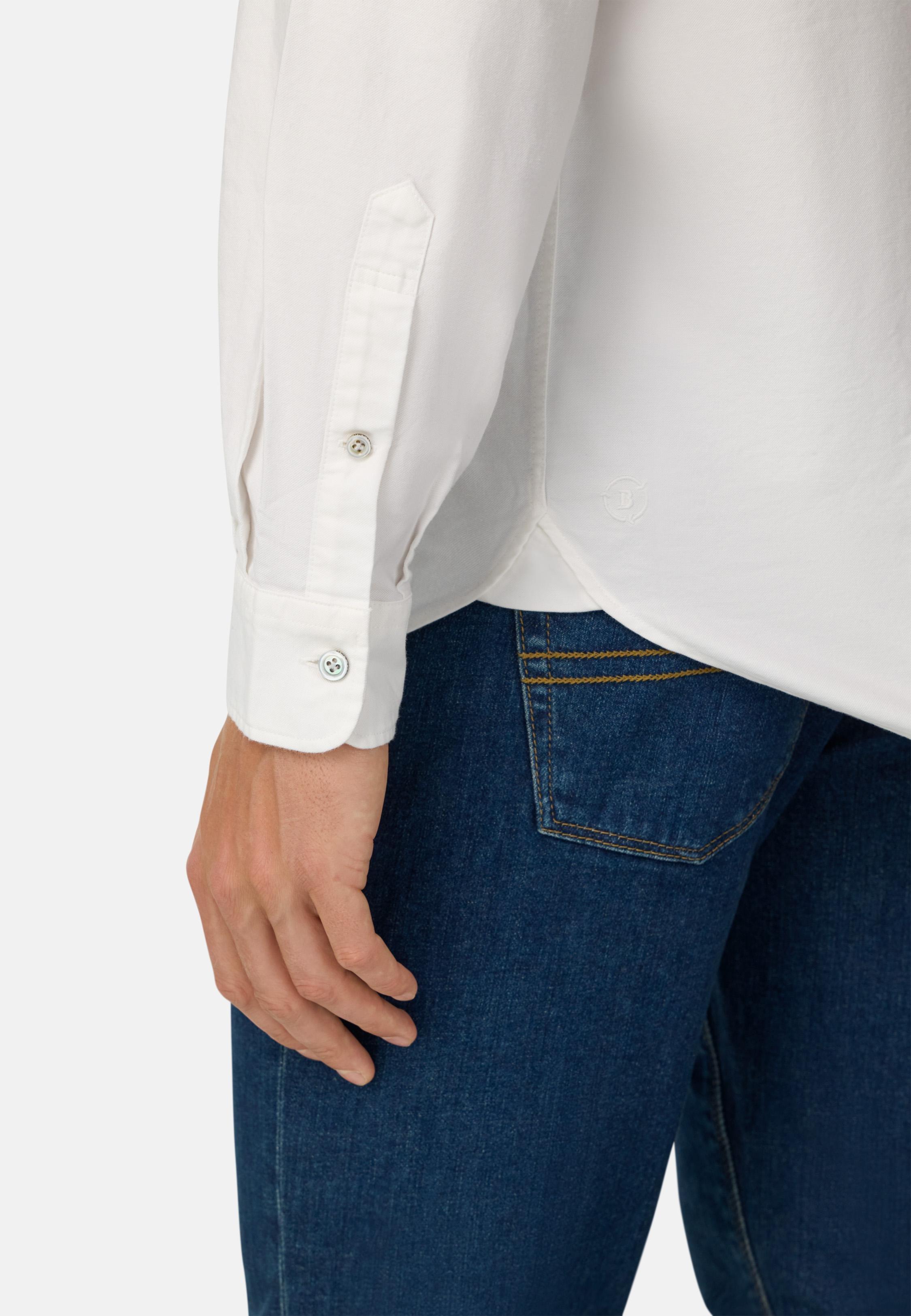 Regular Fit Oxford Cotton Shirt White, White, medium