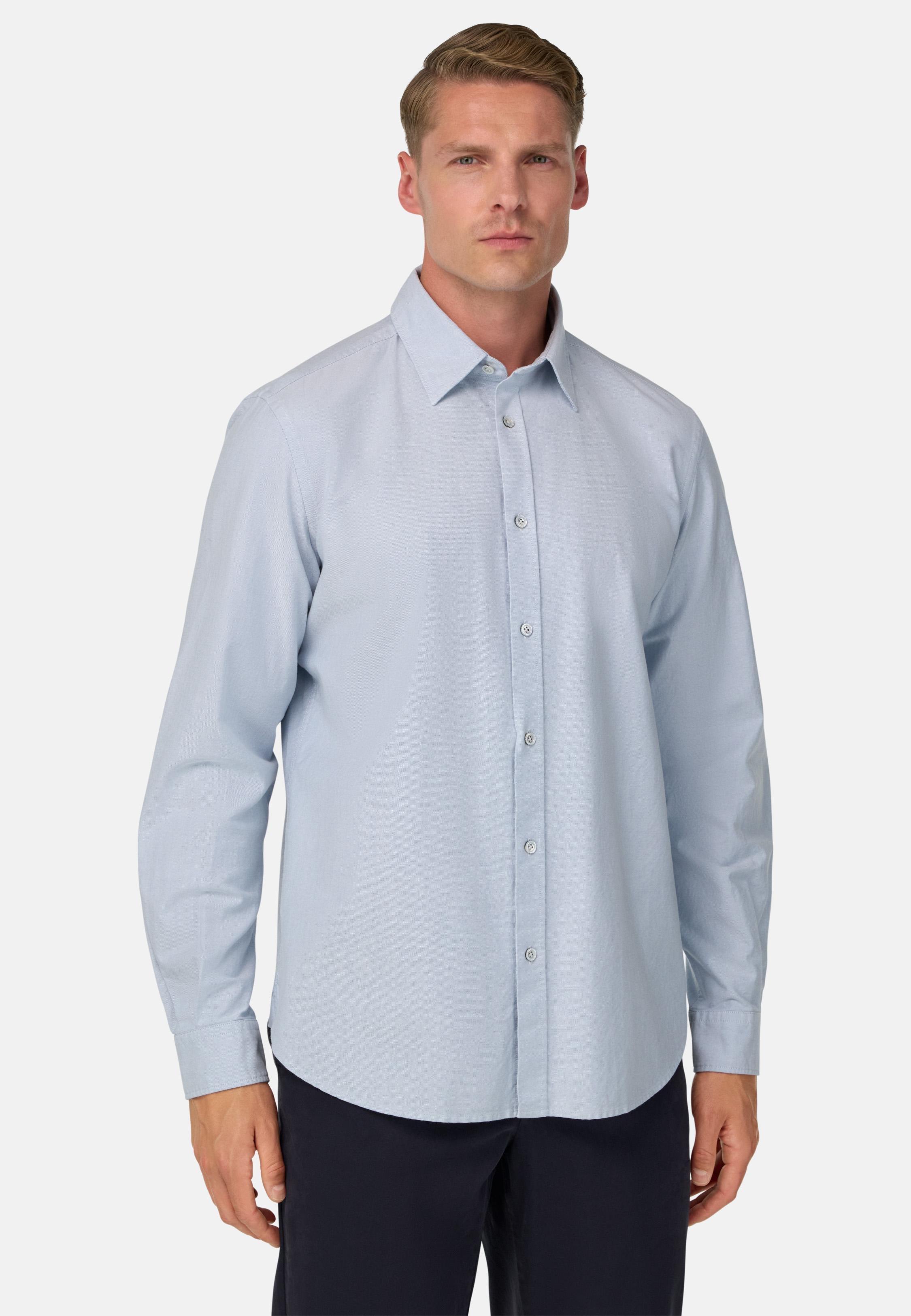 Regular Fit Oxford Cotton Shirt Beige, , medium