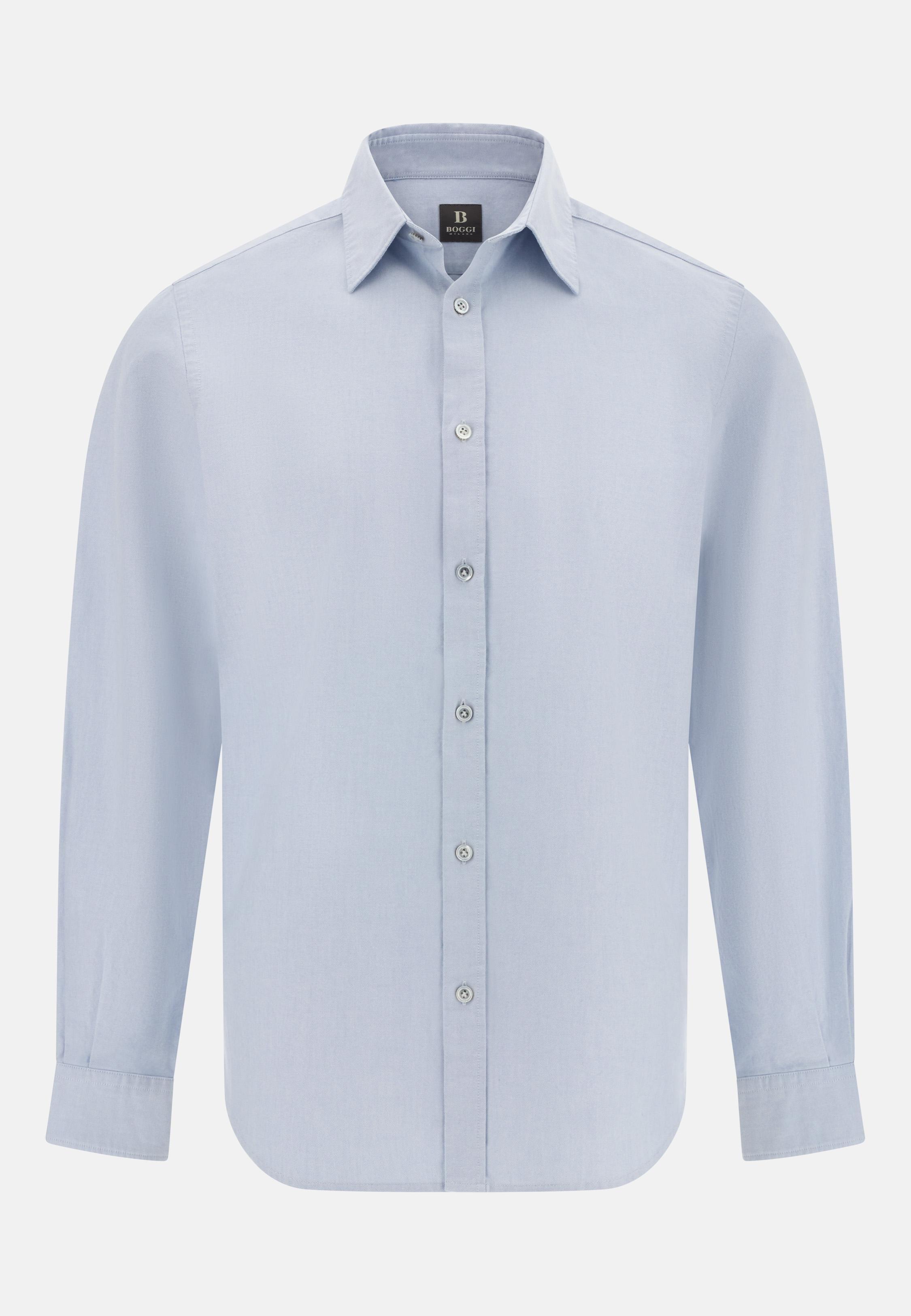 Regular Fit Oxford Cotton Shirt Blue, Light Blue, medium
