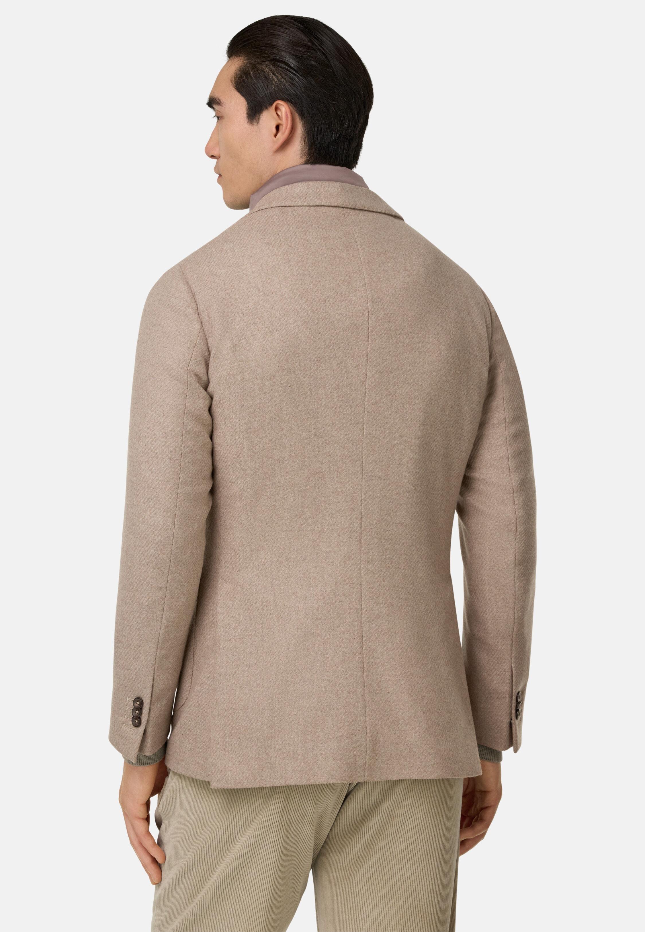 Wool Blend Jacket with Removable Gilet Beige, Beige, medium