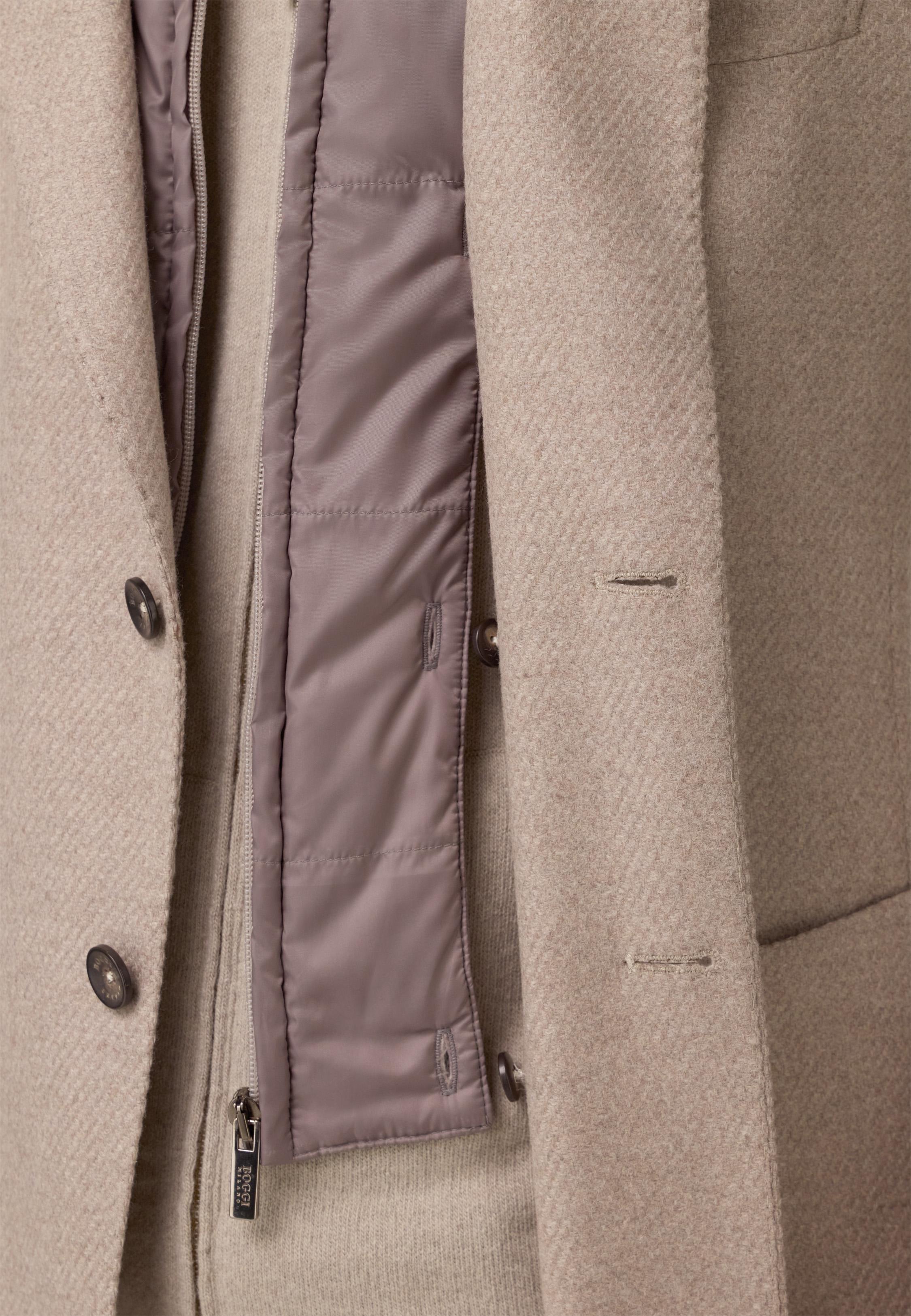 Wool Blend Jacket with Removable Gilet Beige, Beige, large image number 2