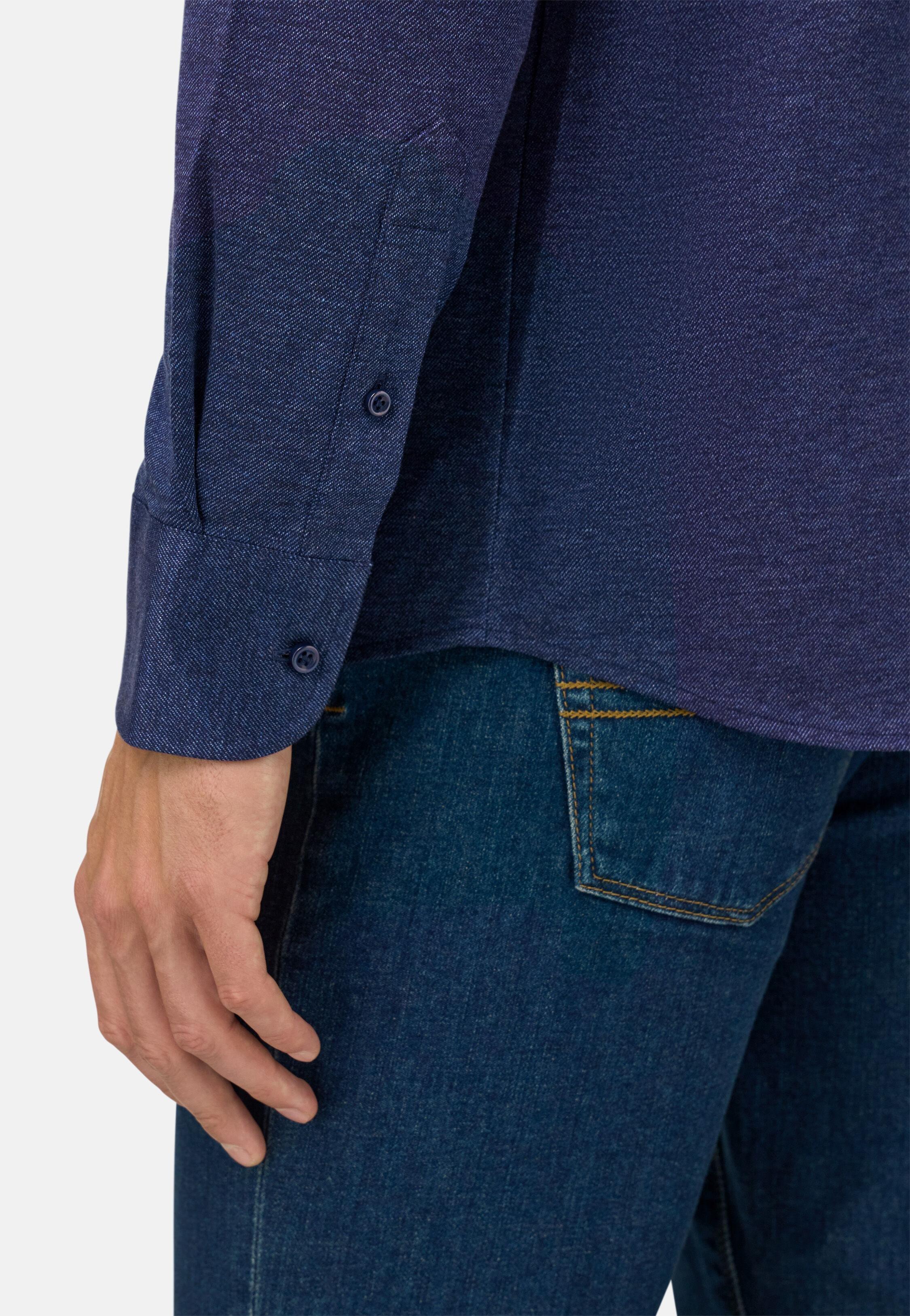 Regular Fit Cotton Jersey Polo Shirt Blue, Navy blue, medium