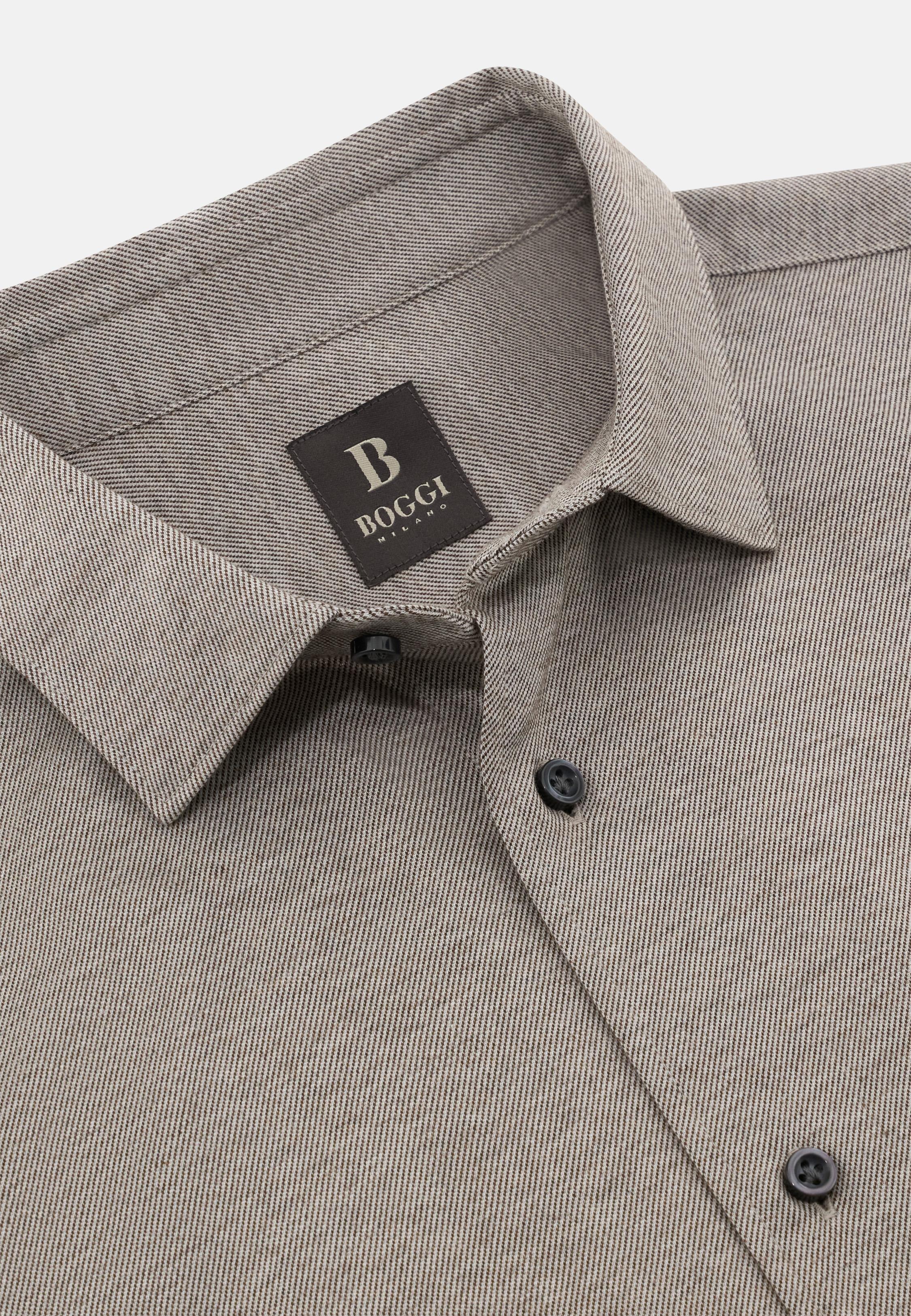 Regular Fit Cotton Jersey Polo Shirt Brown, Brown, large image number 3