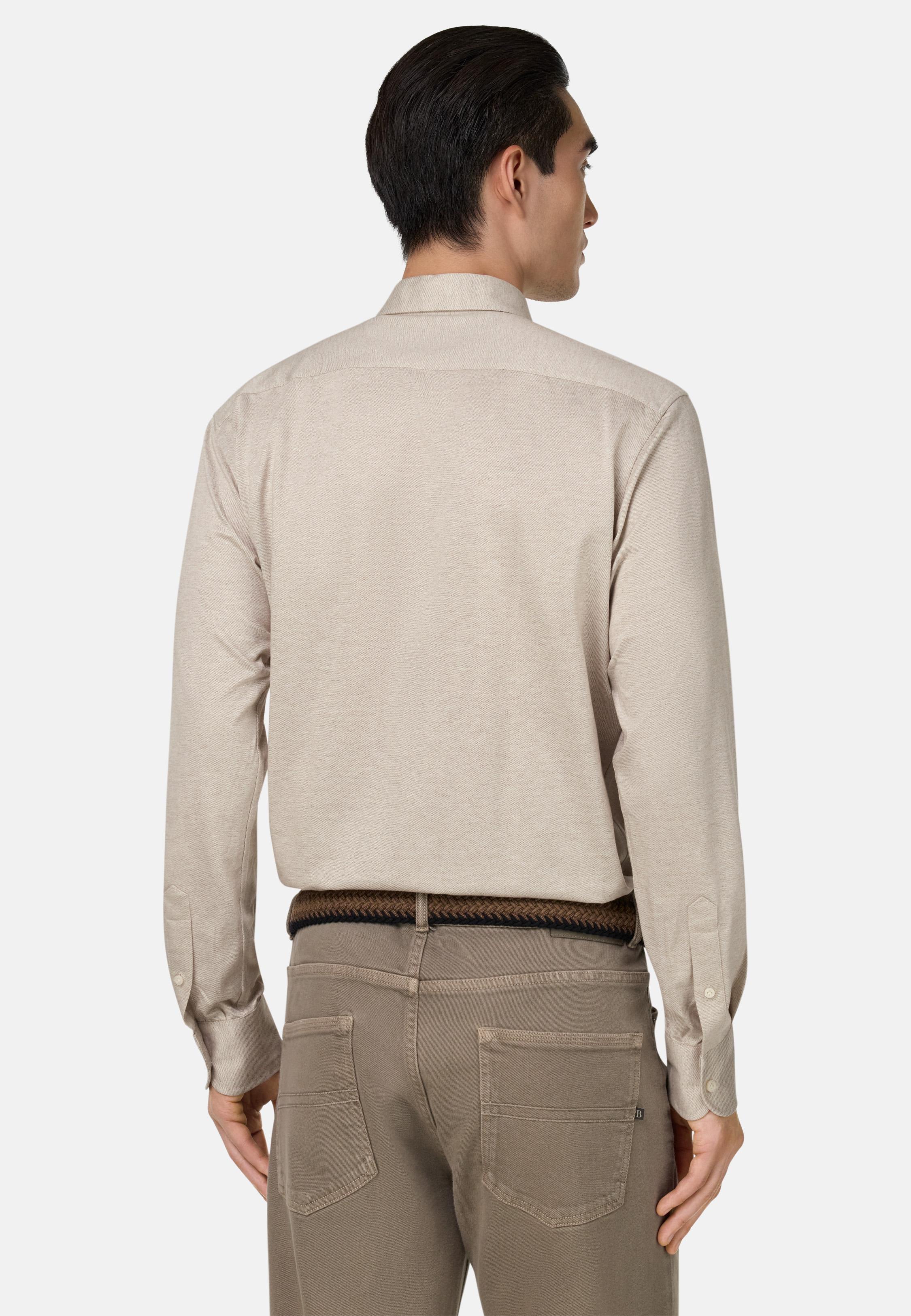 Regular Fit Cotton Jersey Polo Shirt Beige, Beige, medium