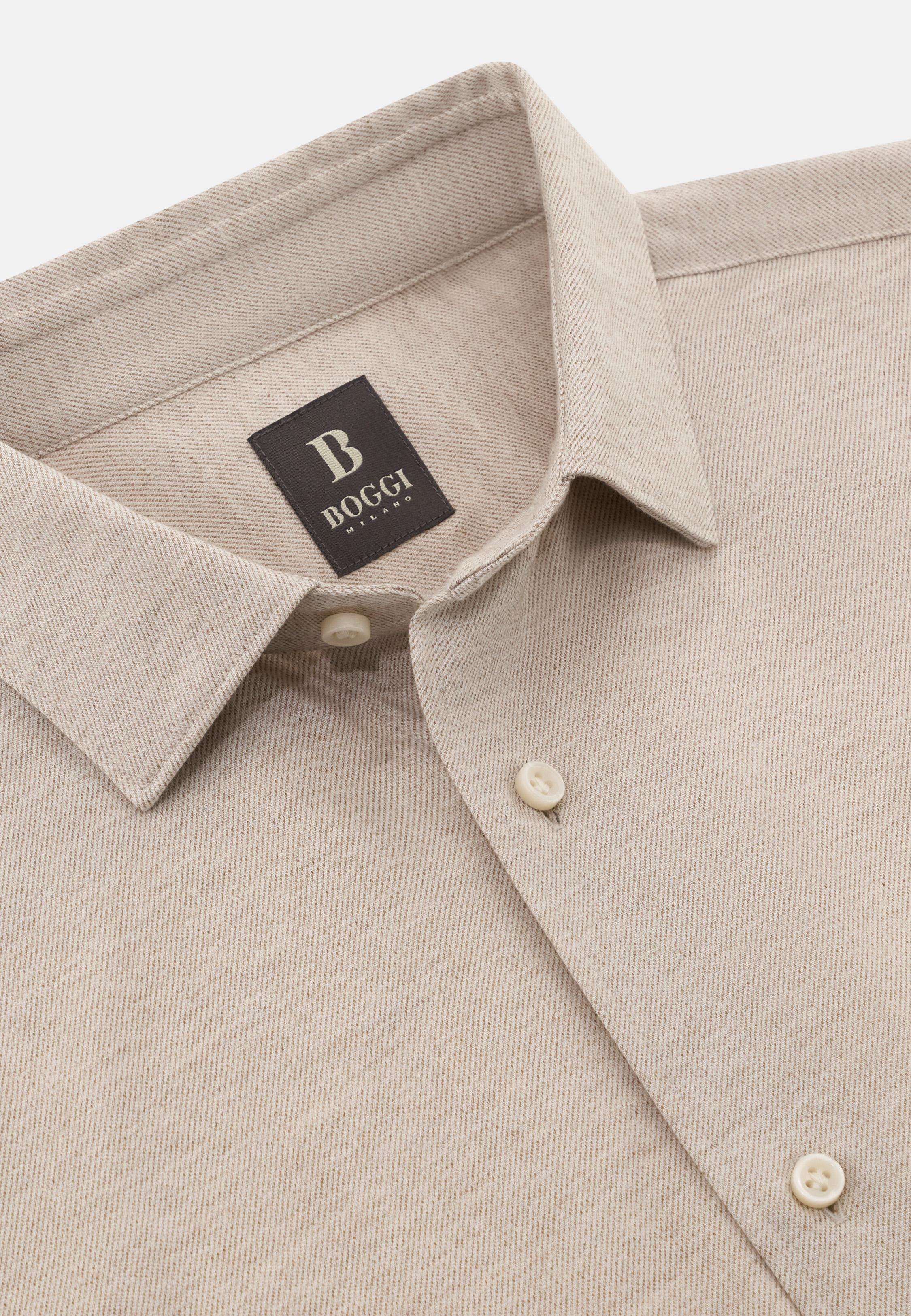 Regular Fit Cotton Jersey Polo Shirt Beige, Beige, large image number 3