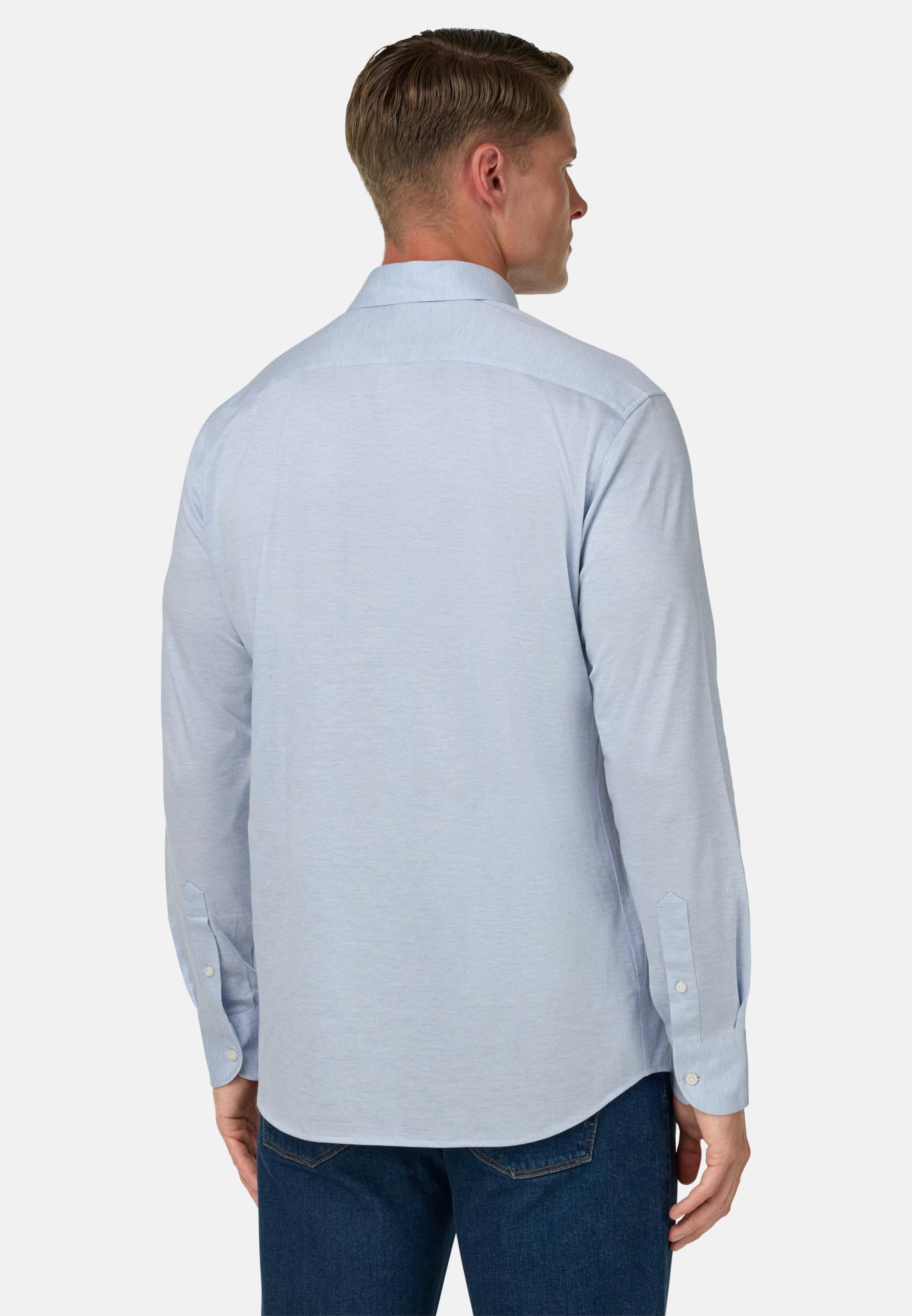 Regular Fit Cotton Jersey Polo Shirt Blue, Light Blue, large image number 1