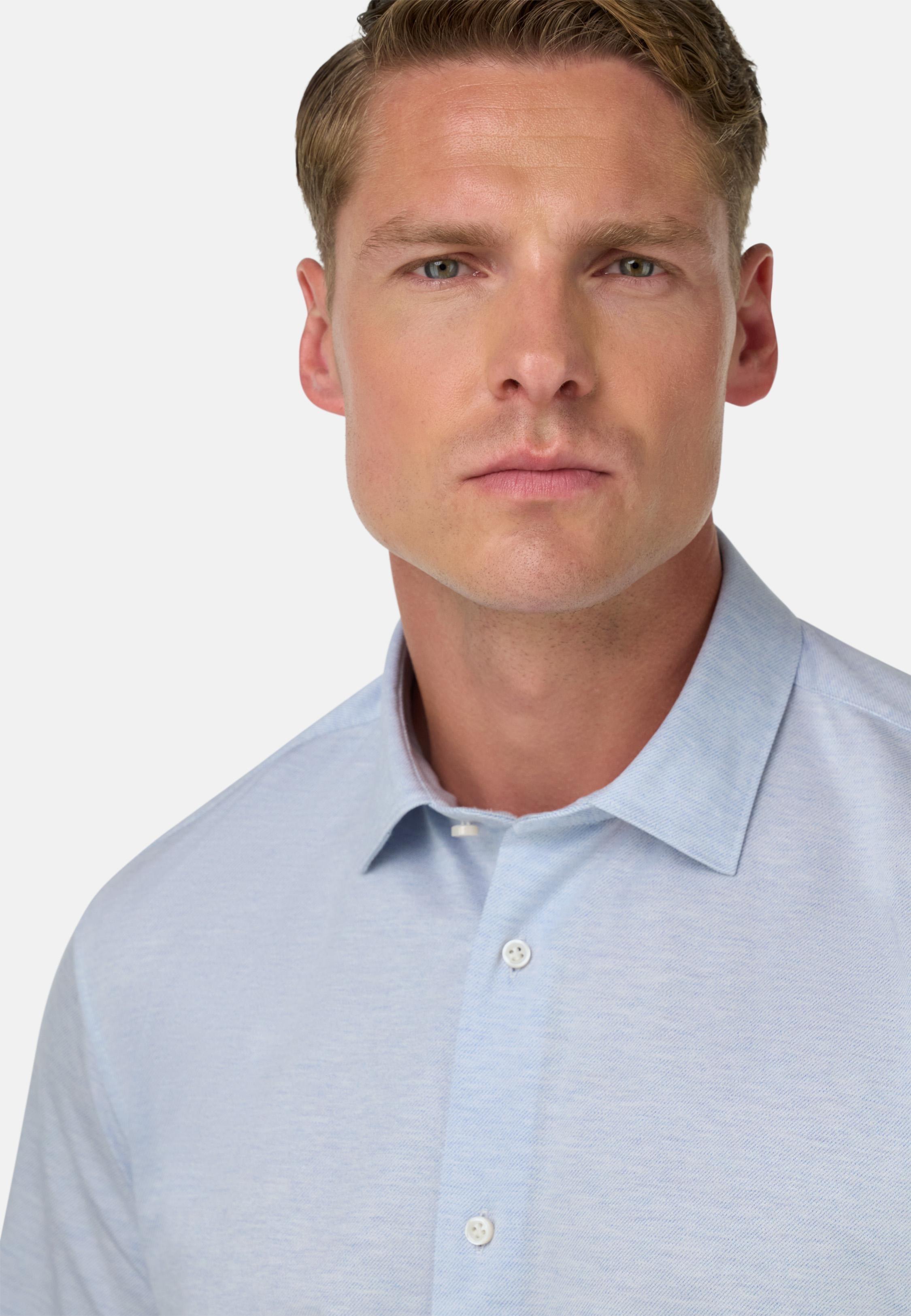 Regular Fit Cotton Jersey Polo Shirt Blue, Light Blue, large image number 2