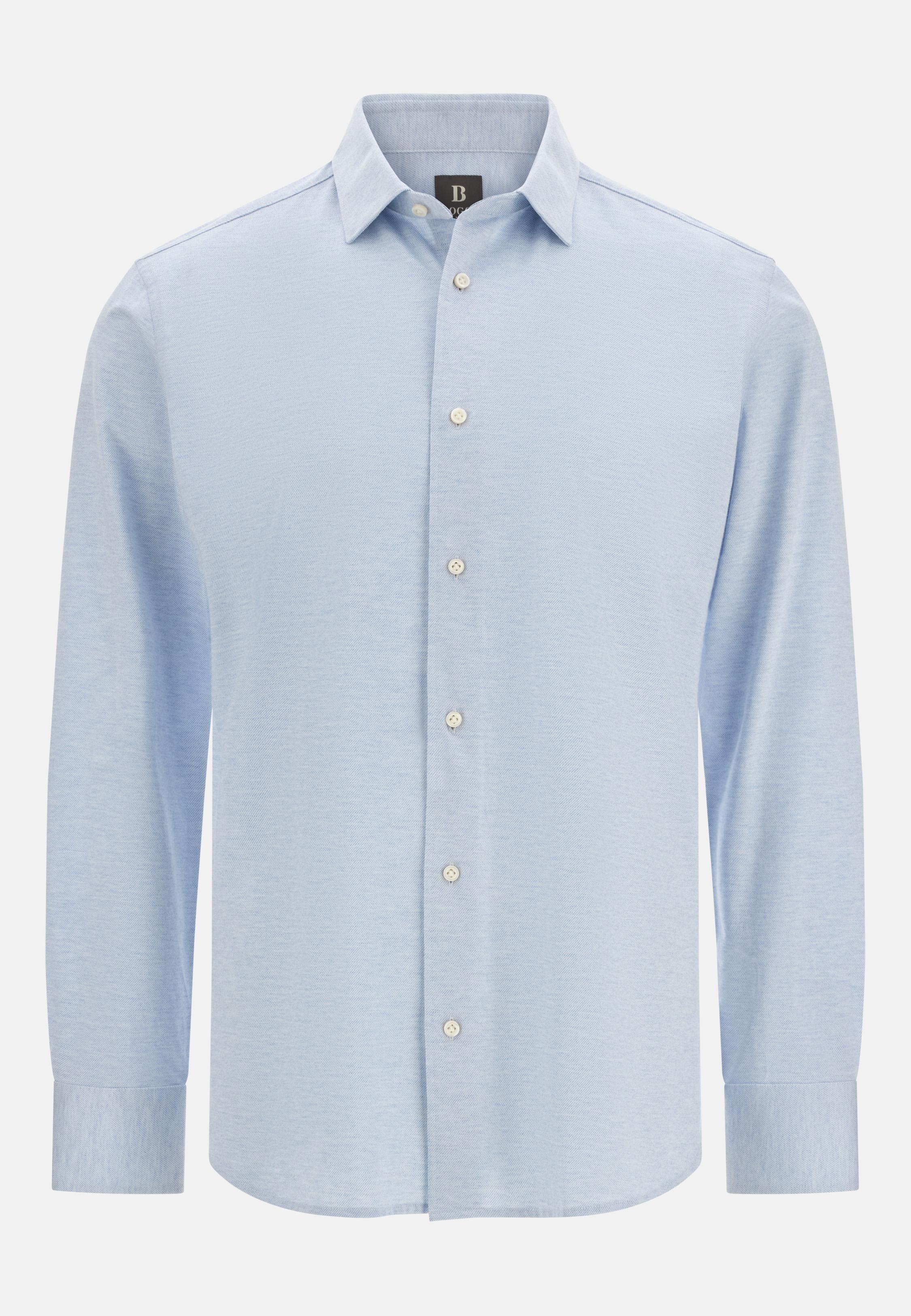 Regular Fit Cotton Jersey Polo Shirt Blue, Light Blue, large image number 4