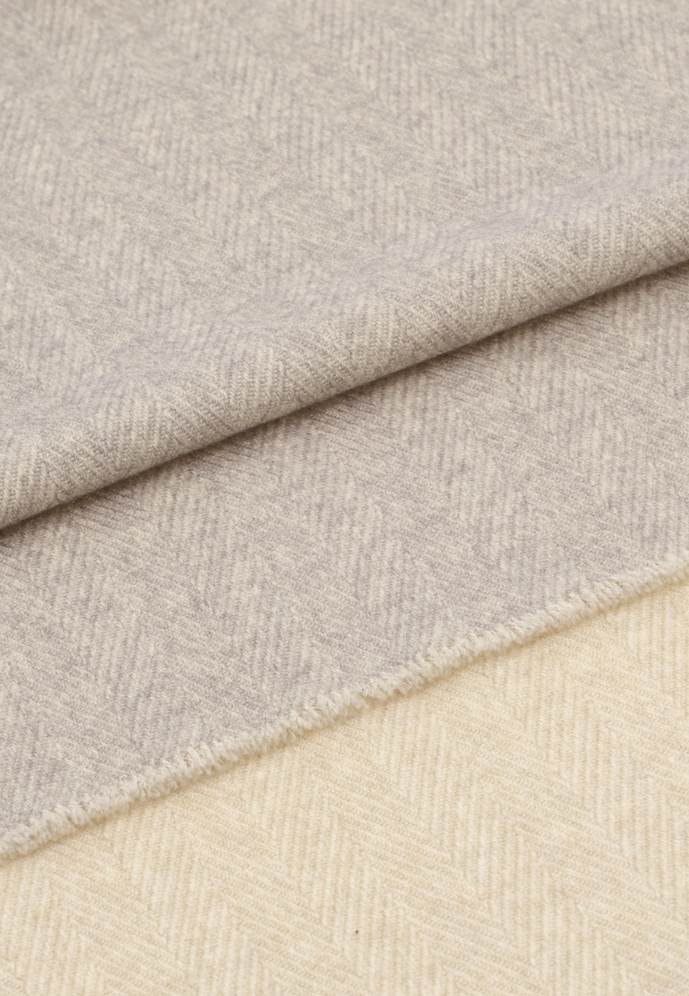 Chevronne Double Print Scarf Beige, Beige, medium