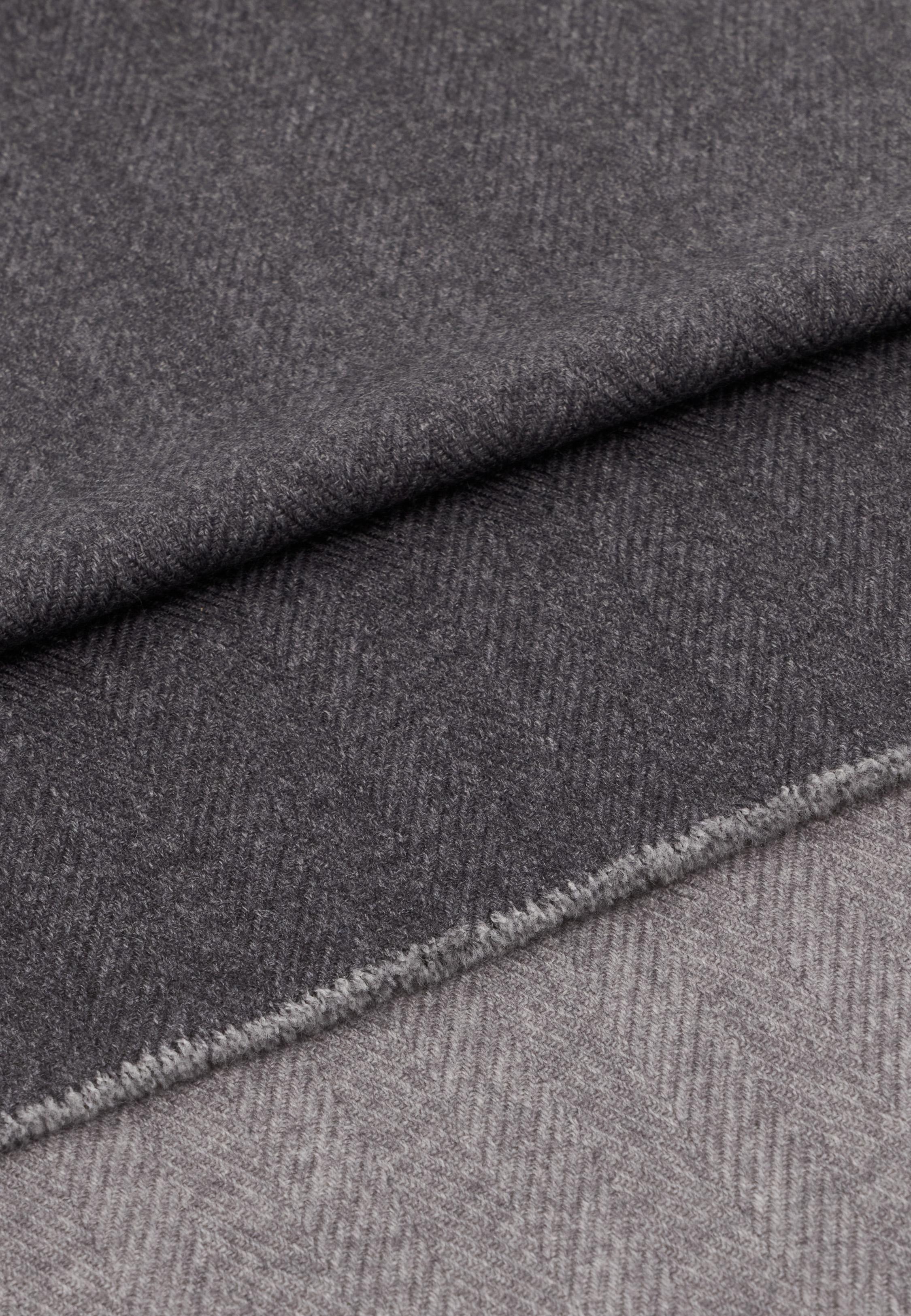 Chevronne Double Print Scarf Grey, Grey, medium