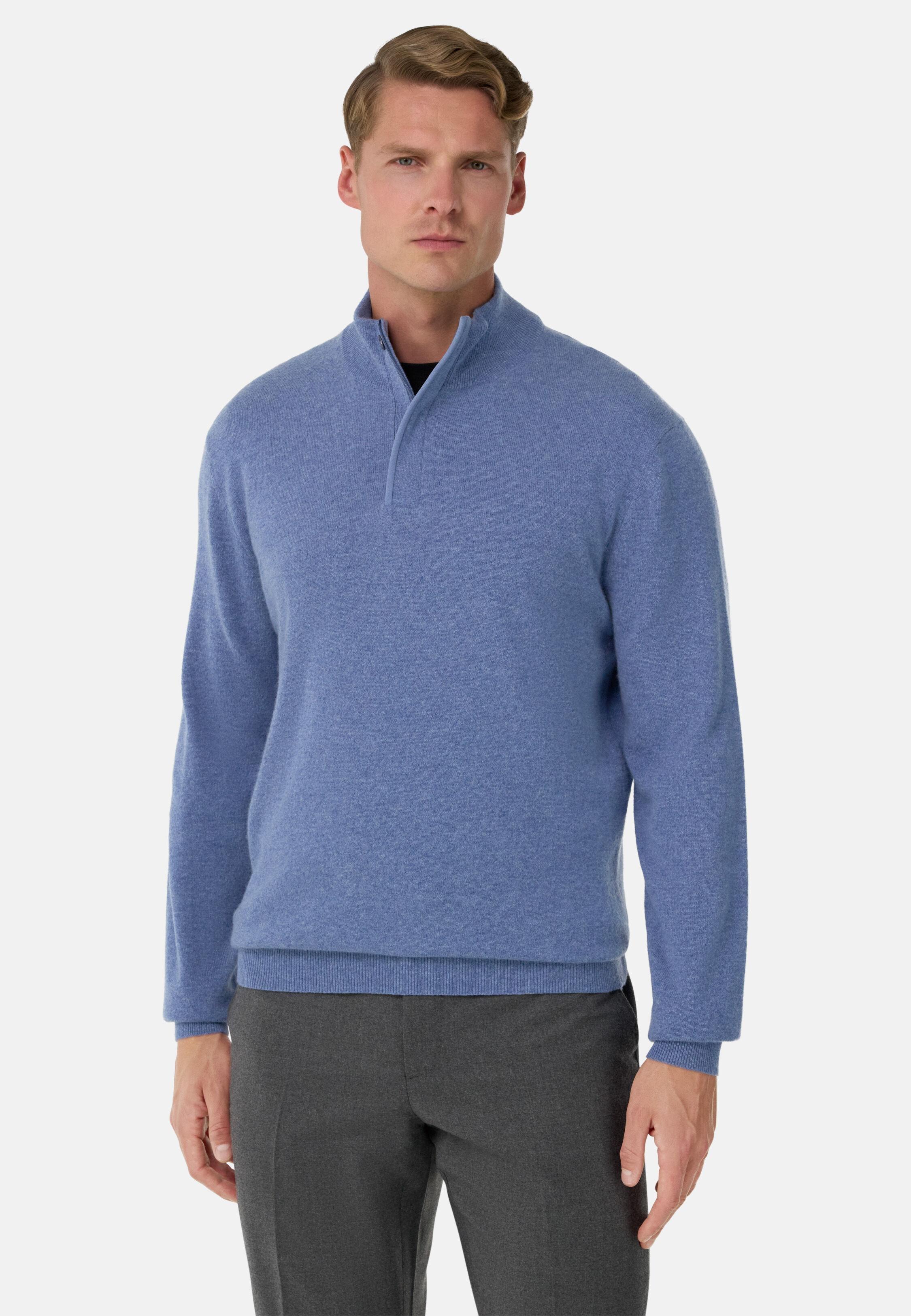 INDI Wool/Cashmere Half Zip Jumper, 3901_INDI, large image number 0