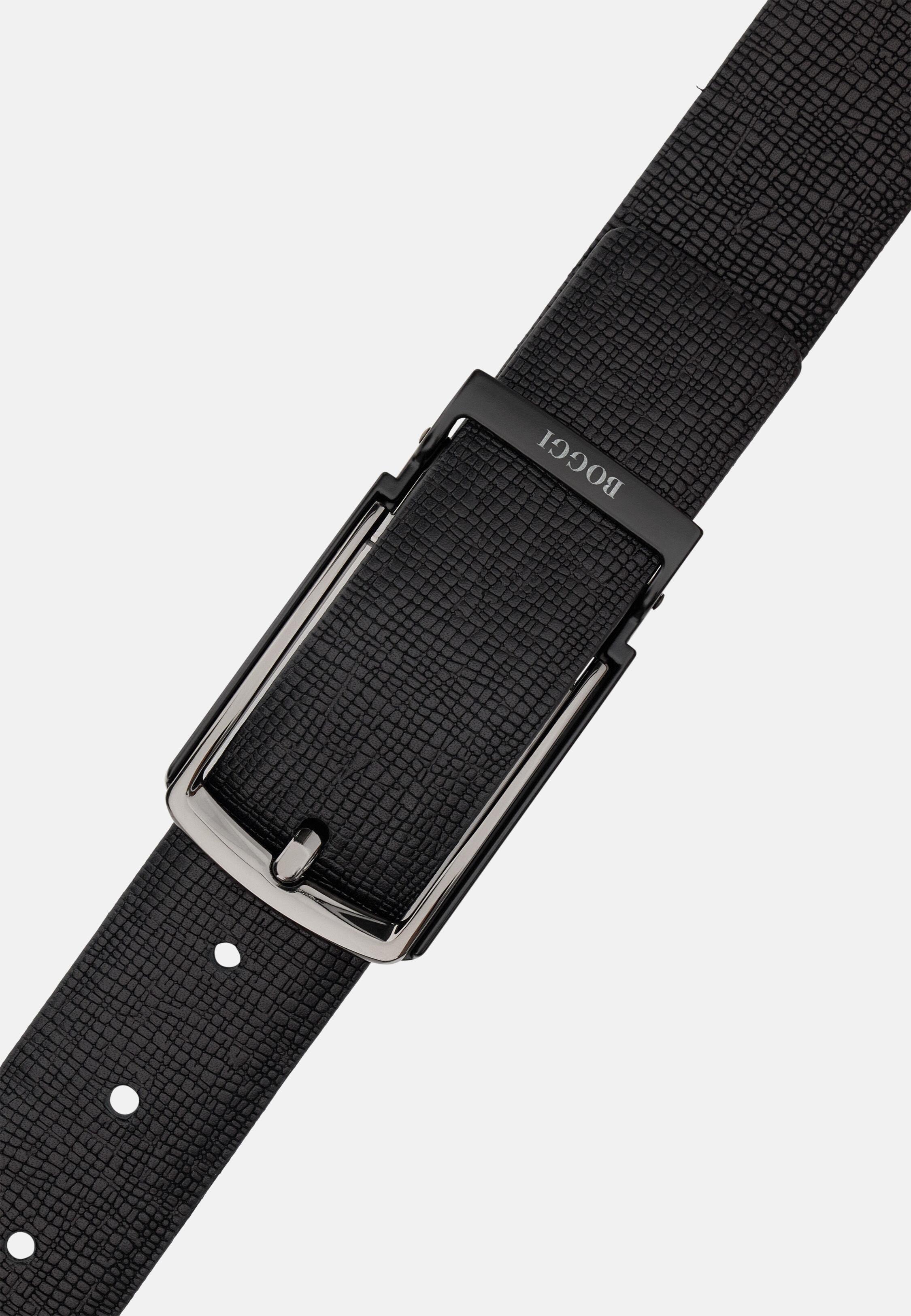 Reversible Leather Travel Belt Black, Black, large image number 2