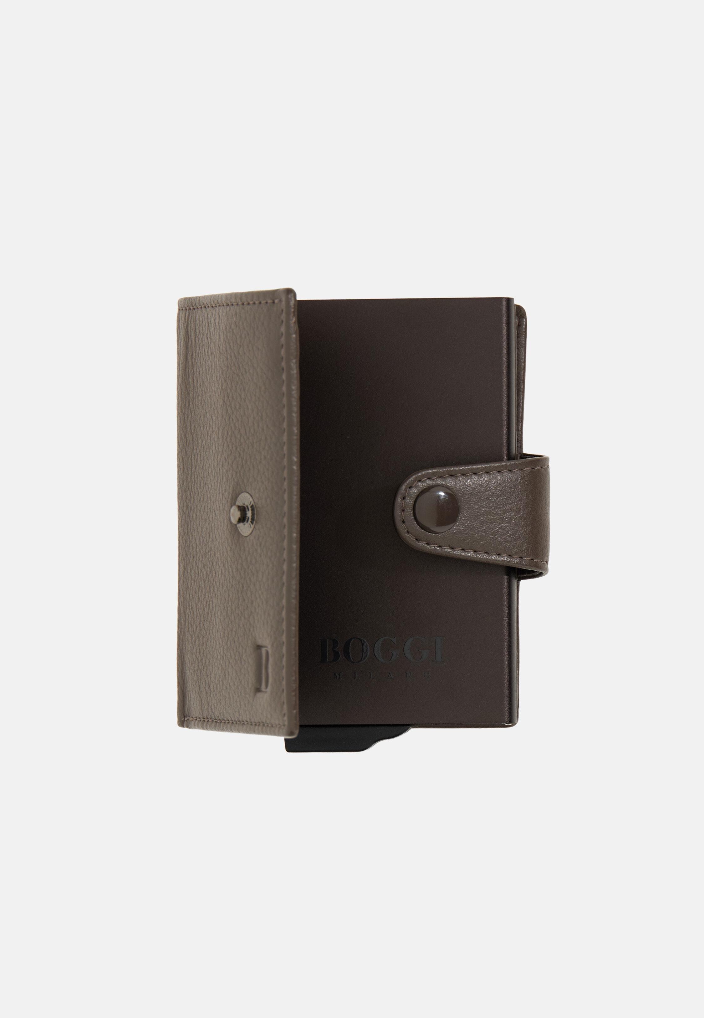 Leather Credit Card Holder Brown, 3901_TAUP, medium