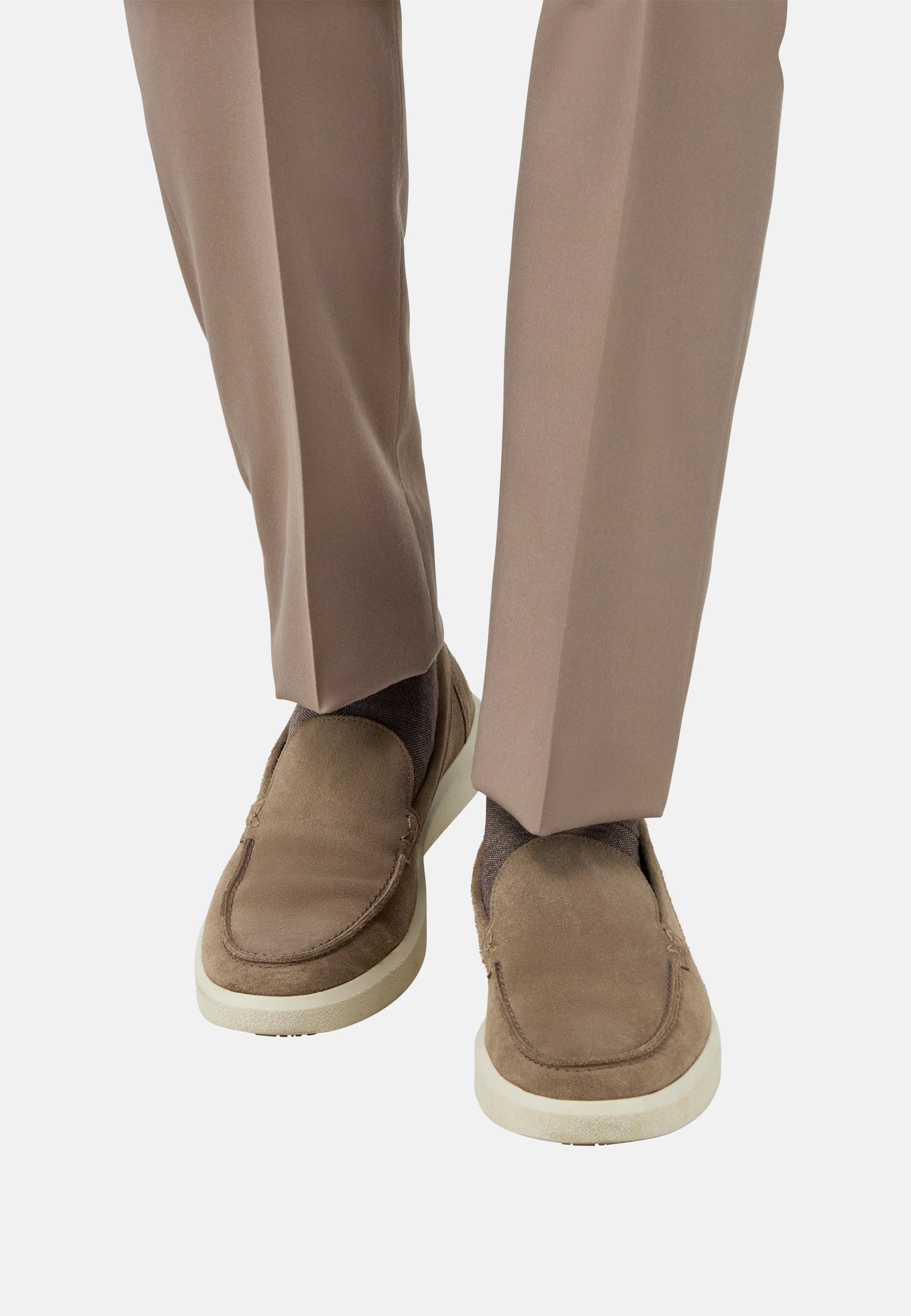 BEIGE Stratus Loafers in Suede Leather, , large image number 0