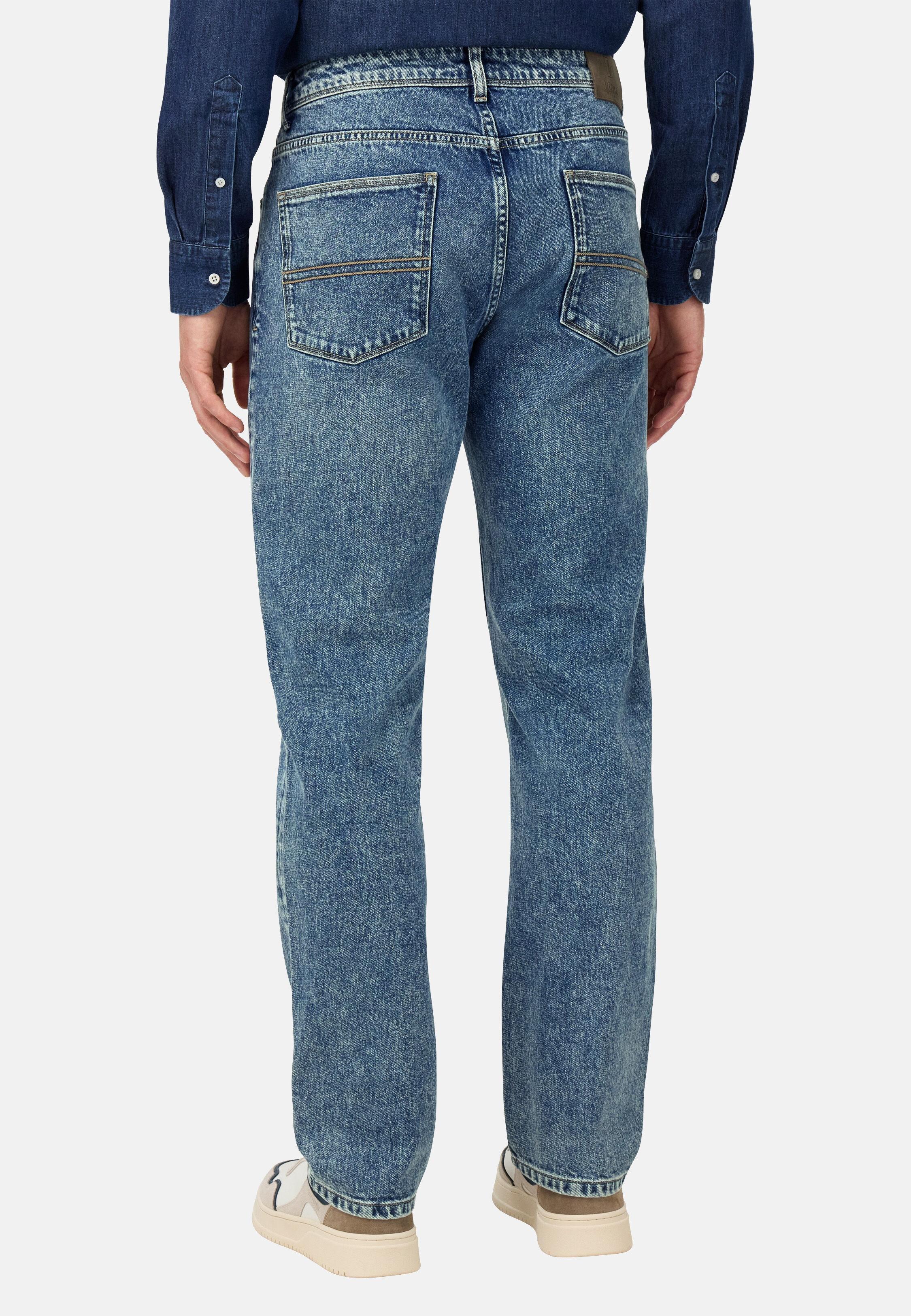 Blue Stretch Denim Jeans Blue, 3901_MDBL, medium