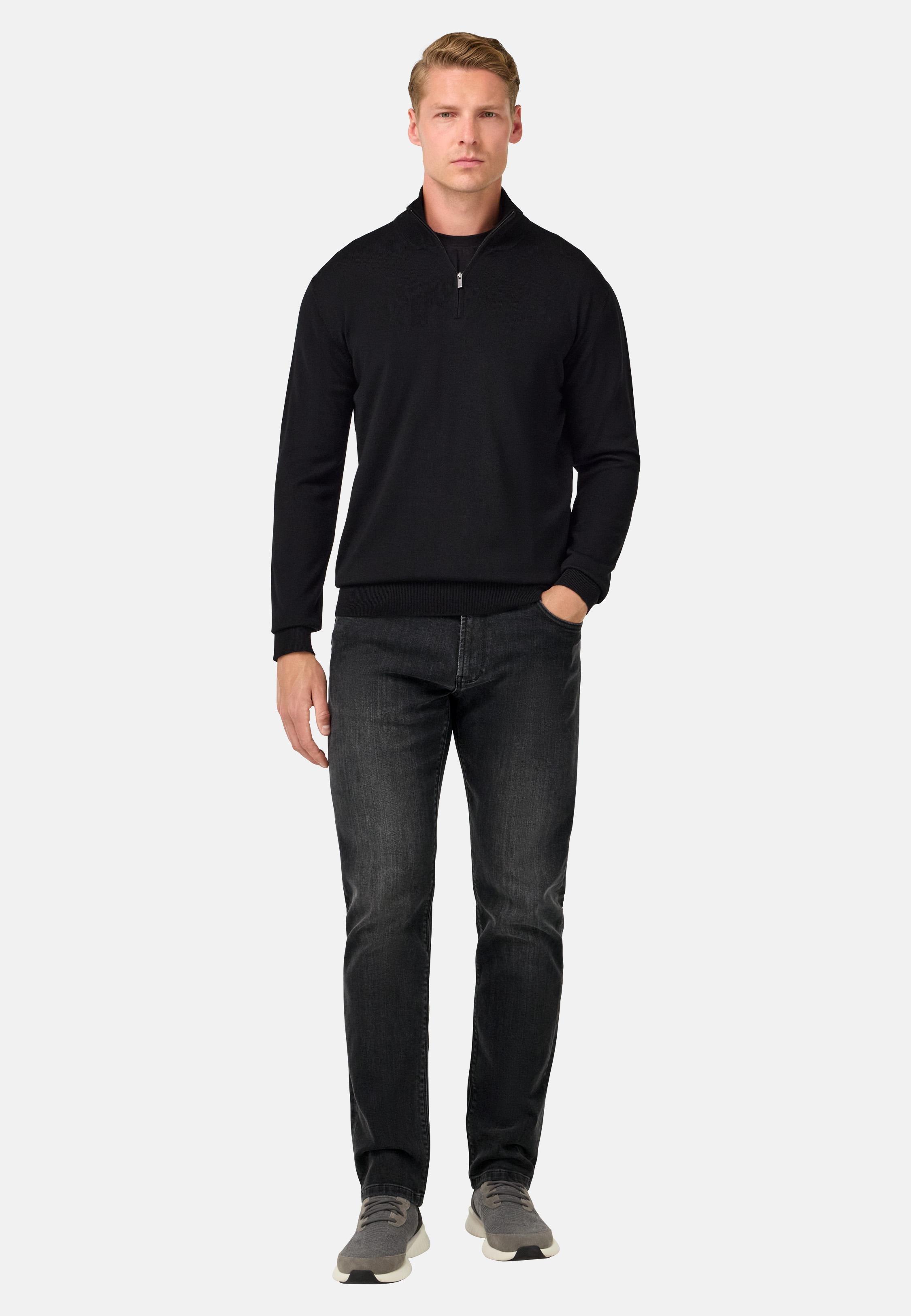 Stretch Denim Jeans Navy, , large image number 1