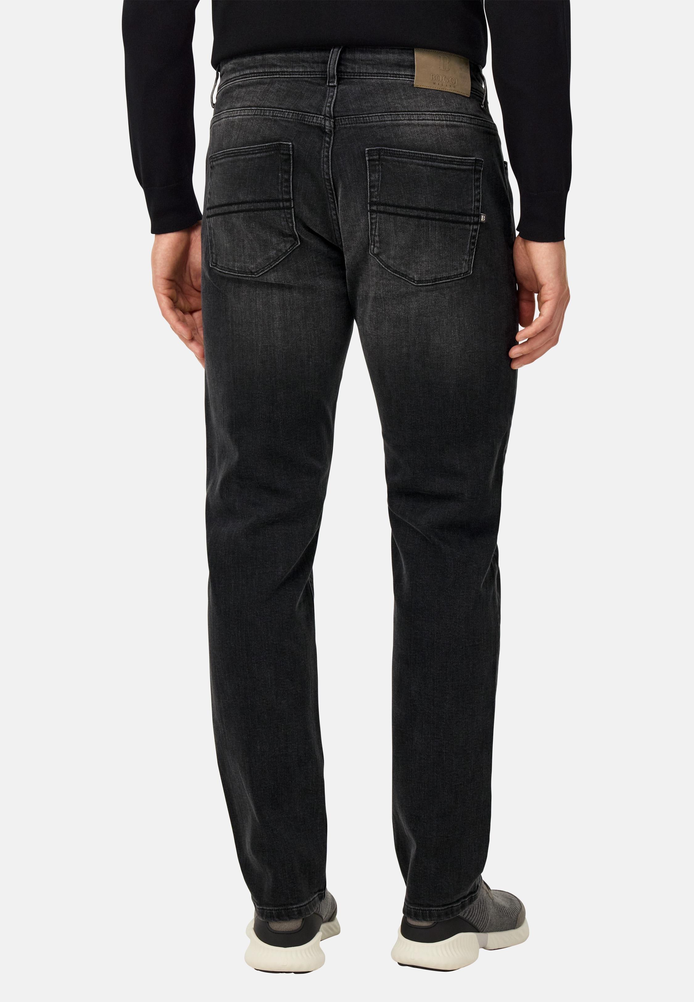 Stretch Denim Jeans Navy, , large image number 2