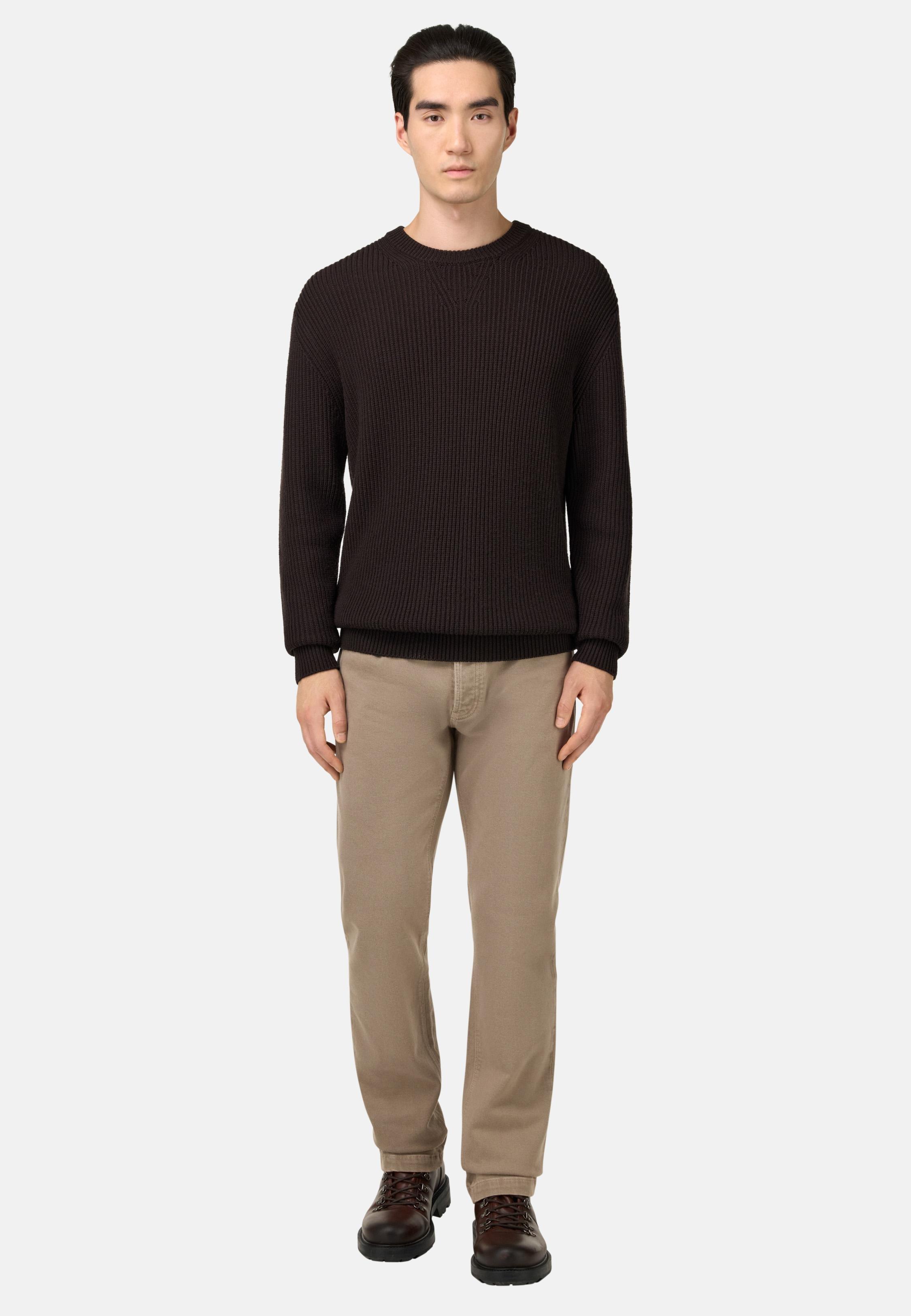 Stretch Denim Jeans Brown, Taupe, large image number 1