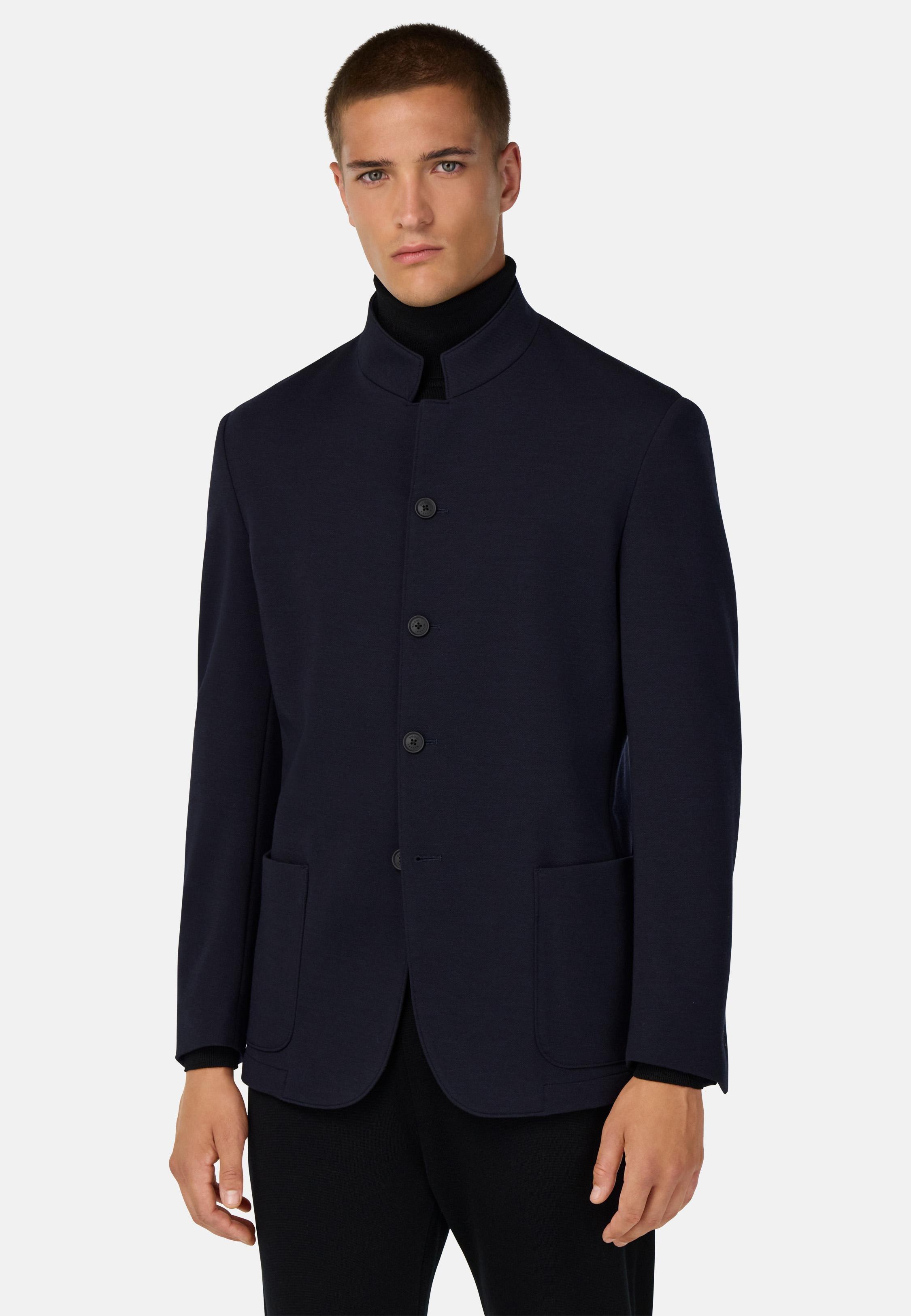 B Tech Technical Wool Jacket Blue, Navy blue, medium