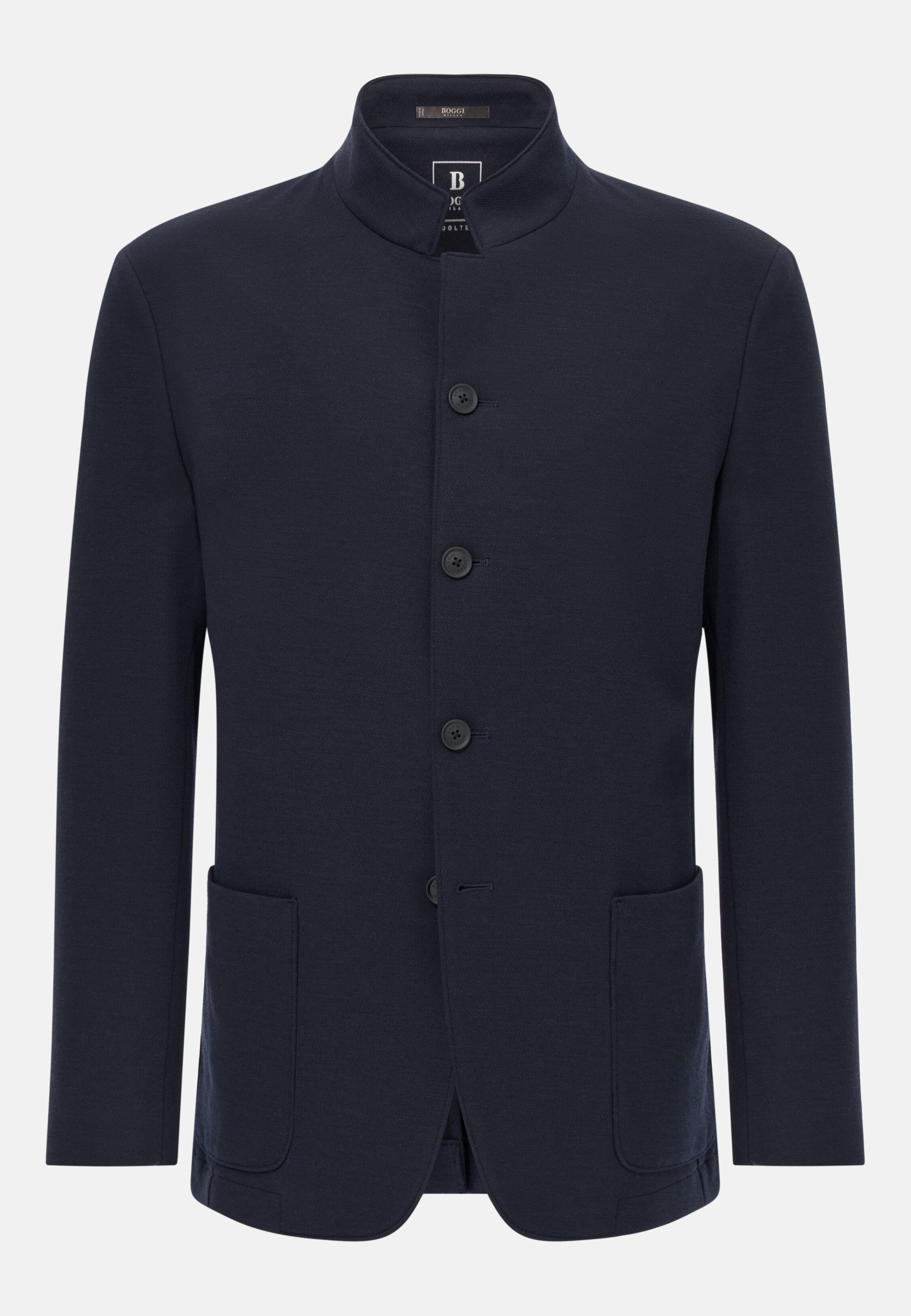B Tech Technical Wool Jacket Blue, Navy blue, large image number 4