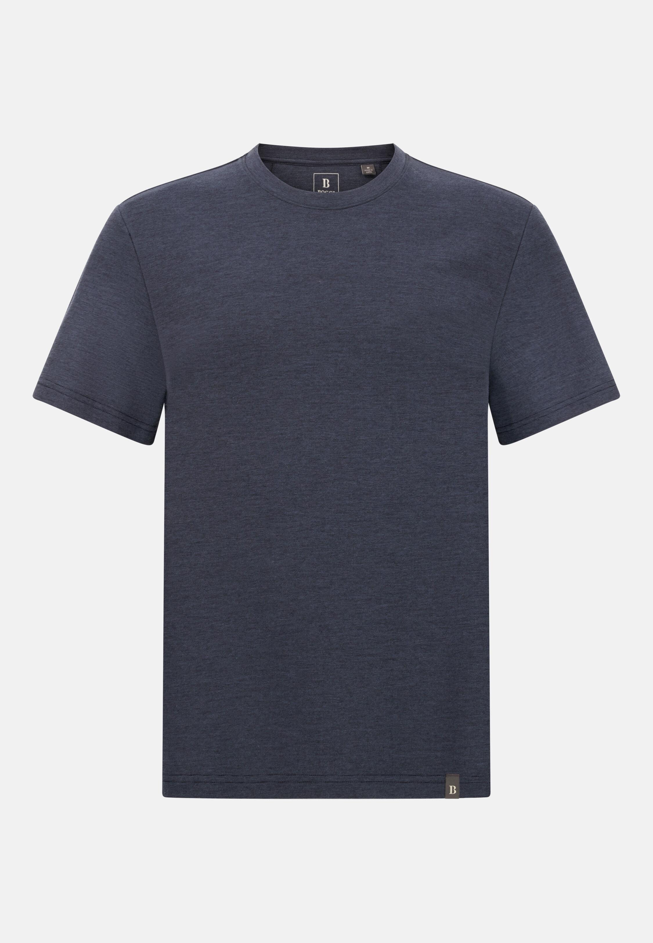 تيشيرت من القطن والصوف، أزرق, 3901_NAVY, large image number 3