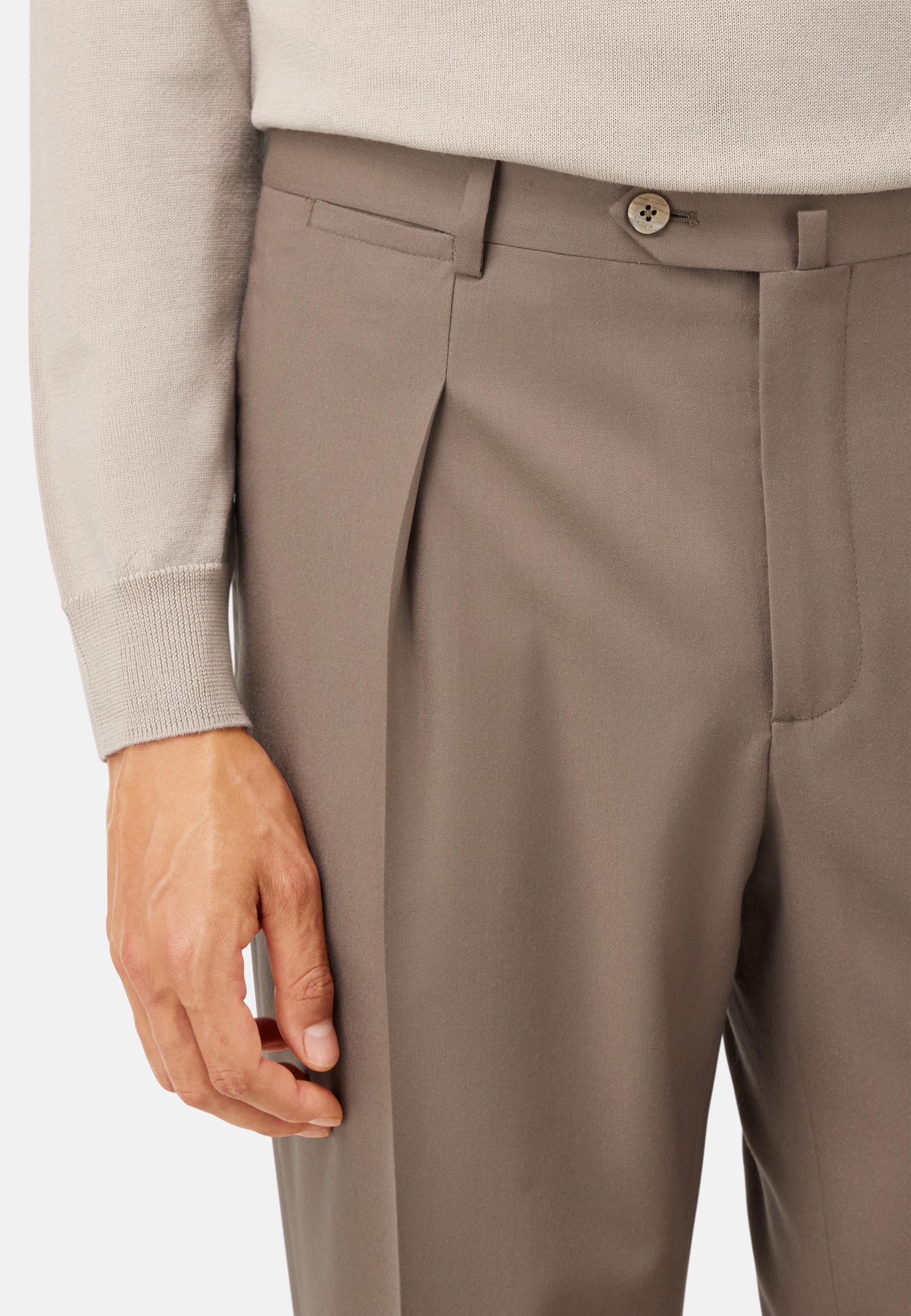 Flannel Trousers Beige, Beige, large image number 3