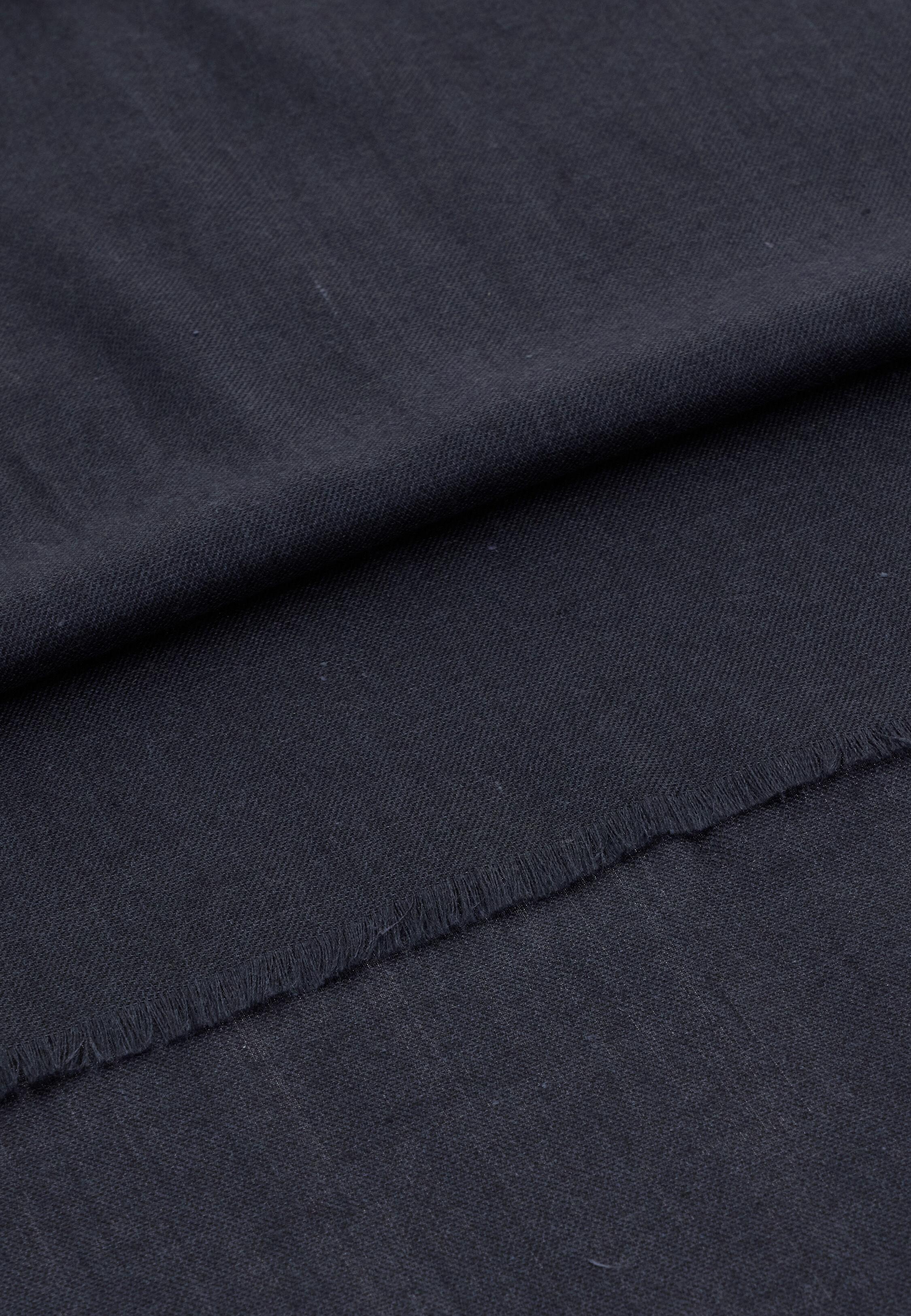 Herringbone Wool Scarf Blue, 3901_NAVY, medium