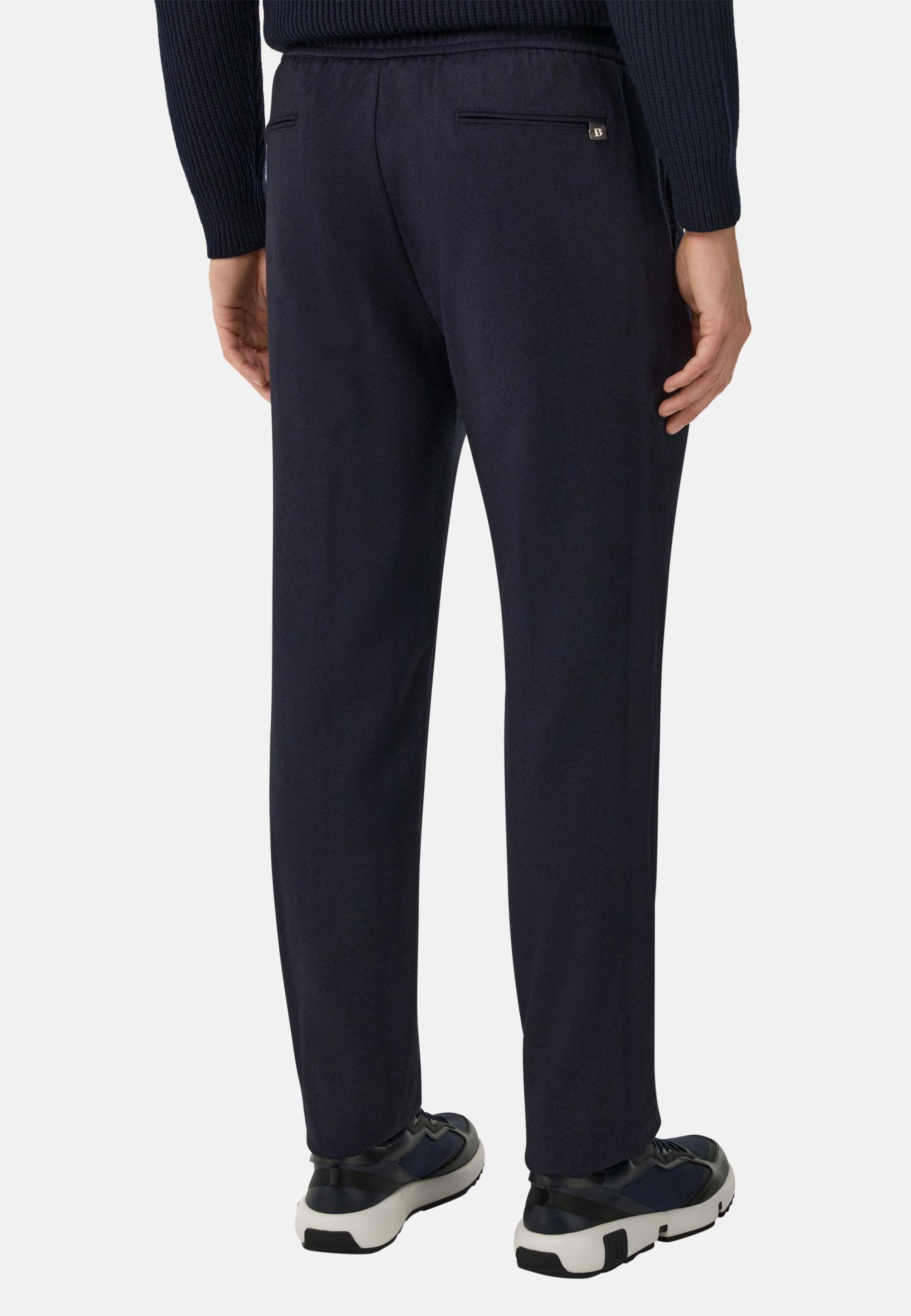 City Trousers In Flannel Blue, Navy blue, large image number 2