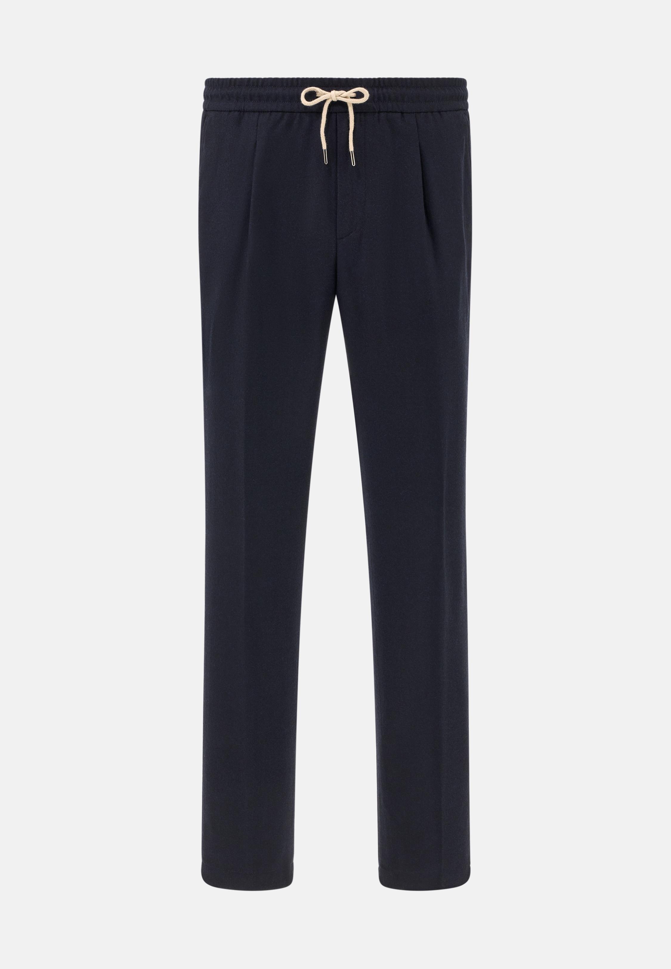 City Trousers In Flannel Blue, Navy blue, large image number 4