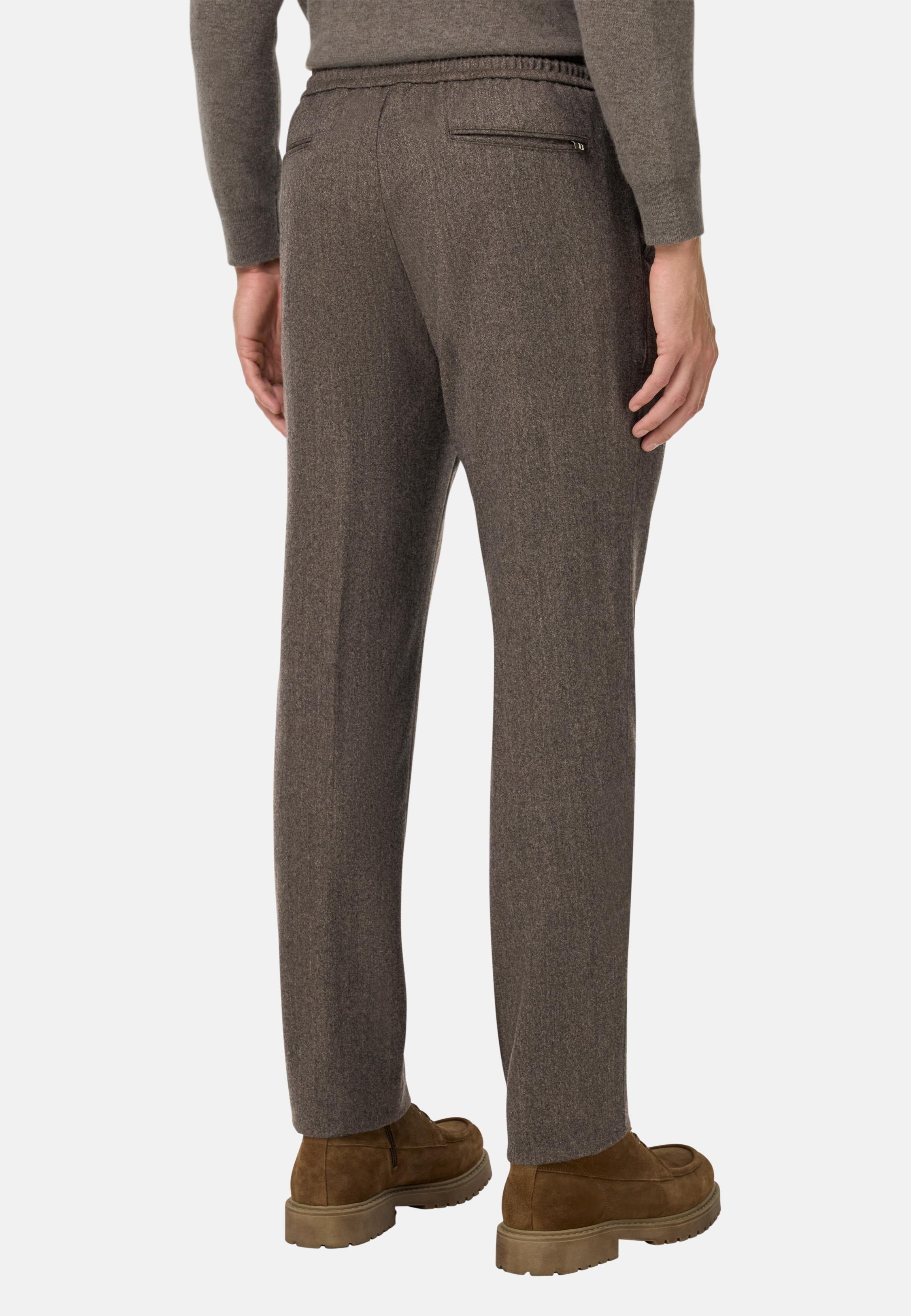 City Trousers In Flannel Brown, Taupe, large image number 2