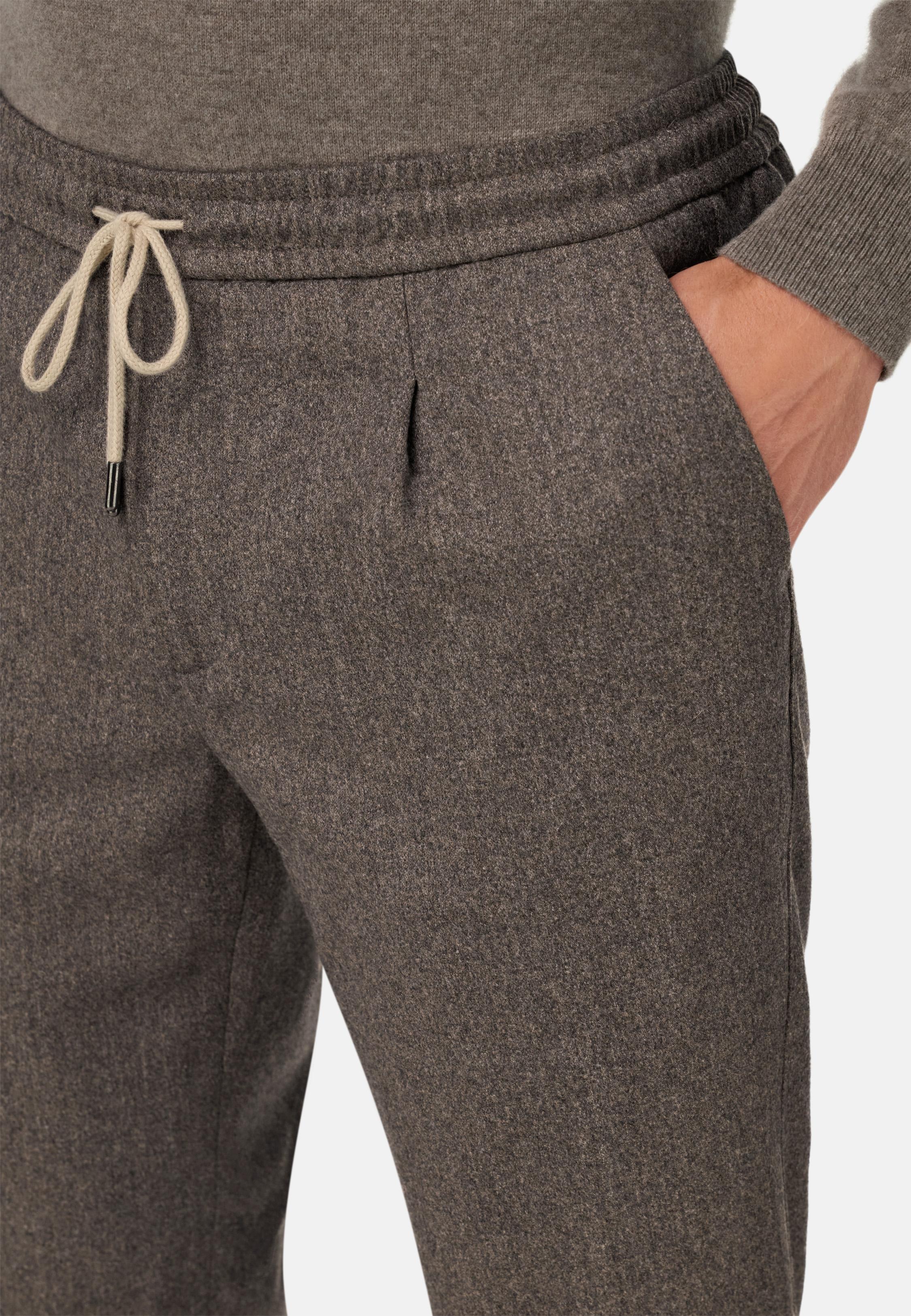 City Trousers In Flannel Brown, Taupe, large image number 3