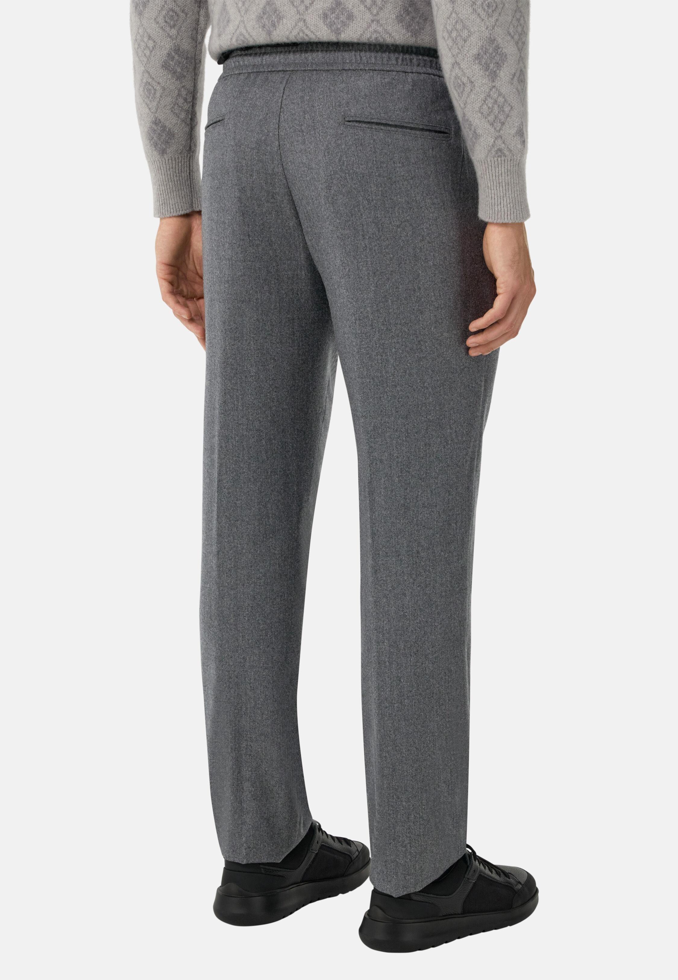 City Trousers In Flannel Grey, 3901_GREY, large image number 2