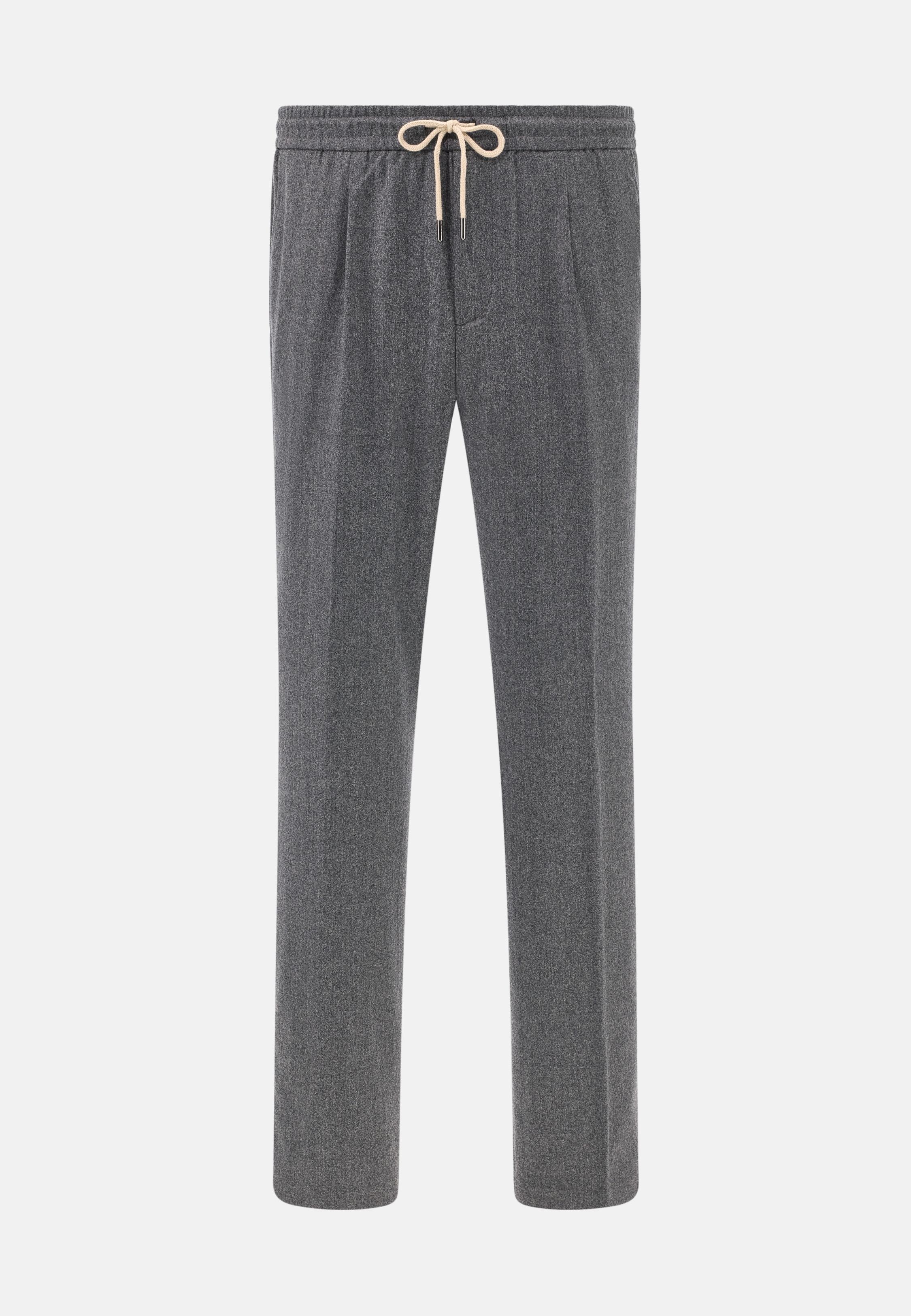 City Trousers In Flannel Grey, 3901_GREY, large image number 4
