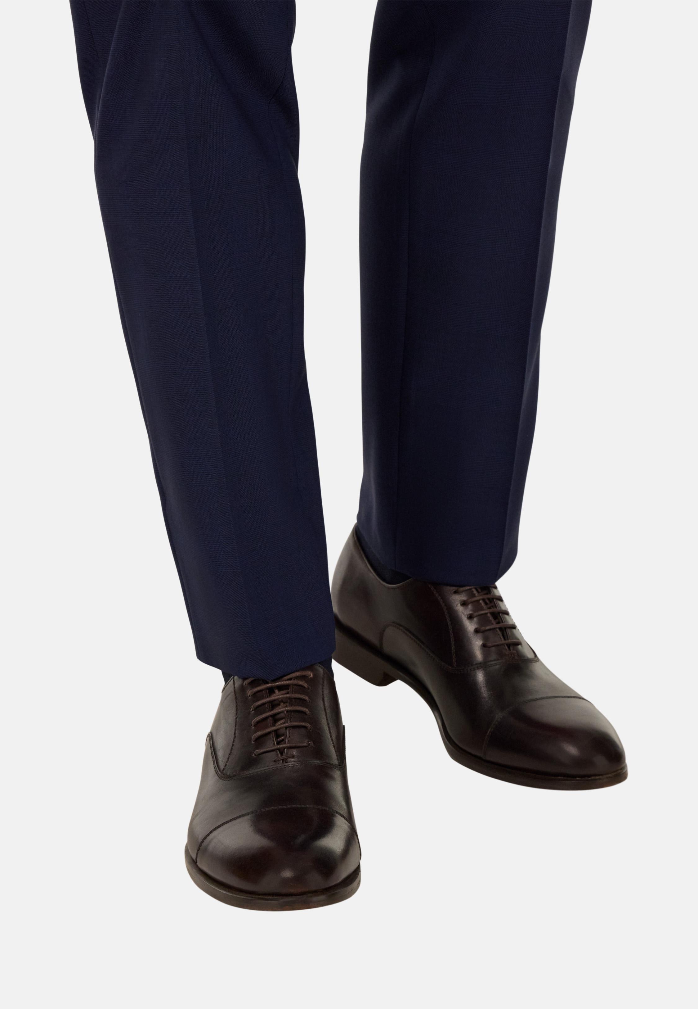 Leather Oxford Shoes Brown, Brown, large