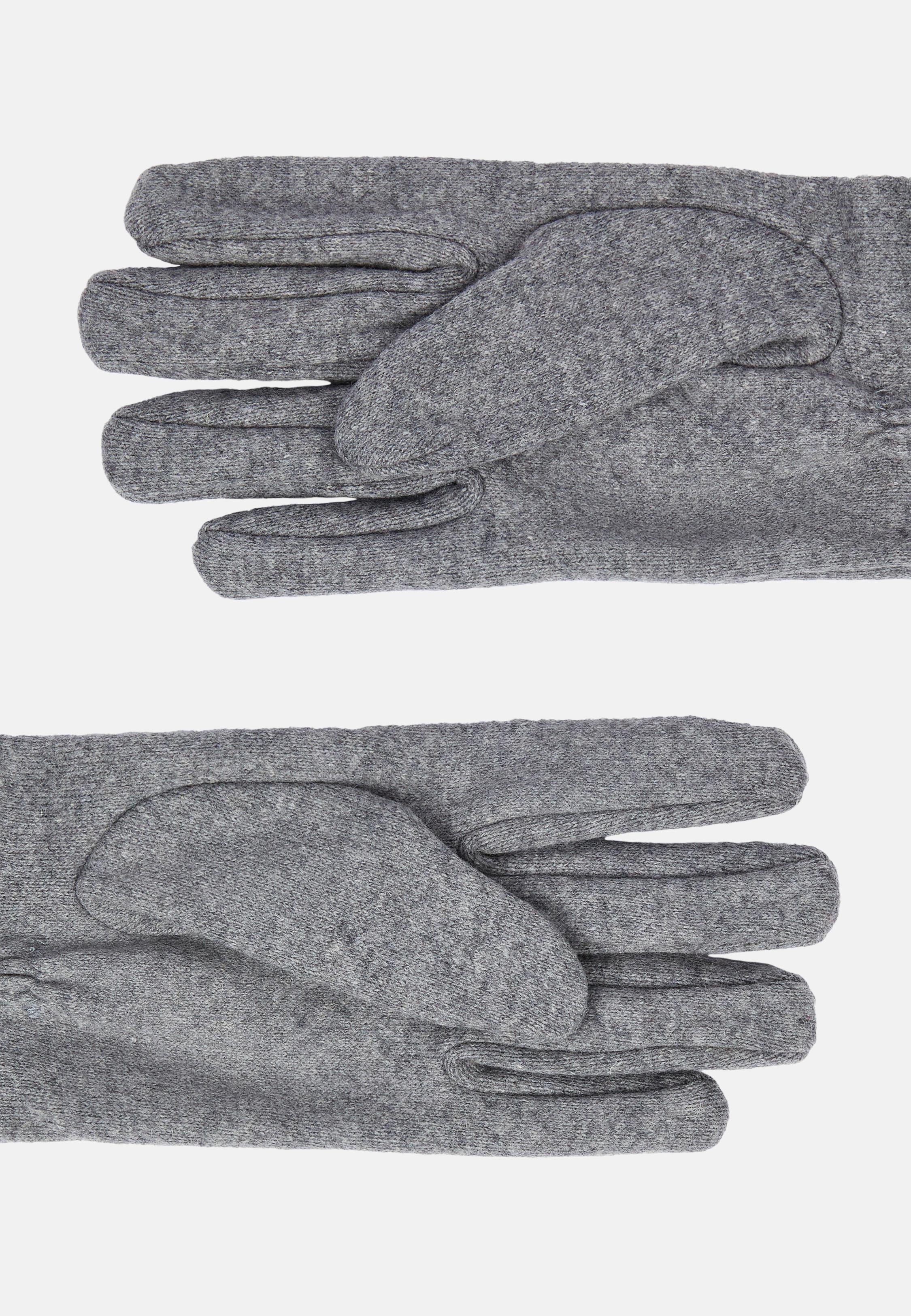 Wool Jersey Gloves Grey, Grey, large image number 0