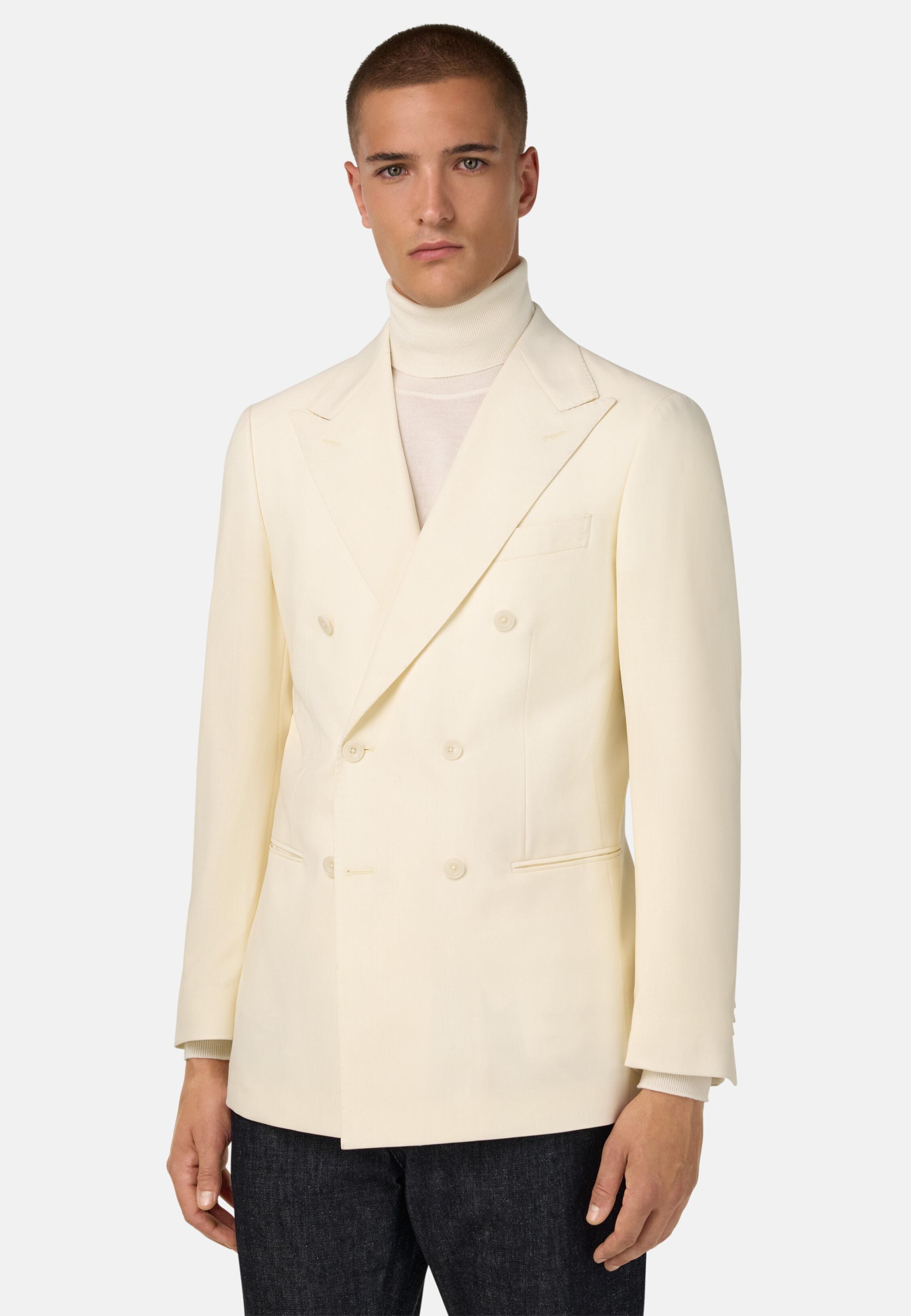 Pure Wool Jacket Cream, Offwhite, medium