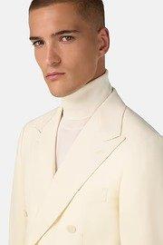 Pure Wool Jacket Cream, Offwhite, large image number 2