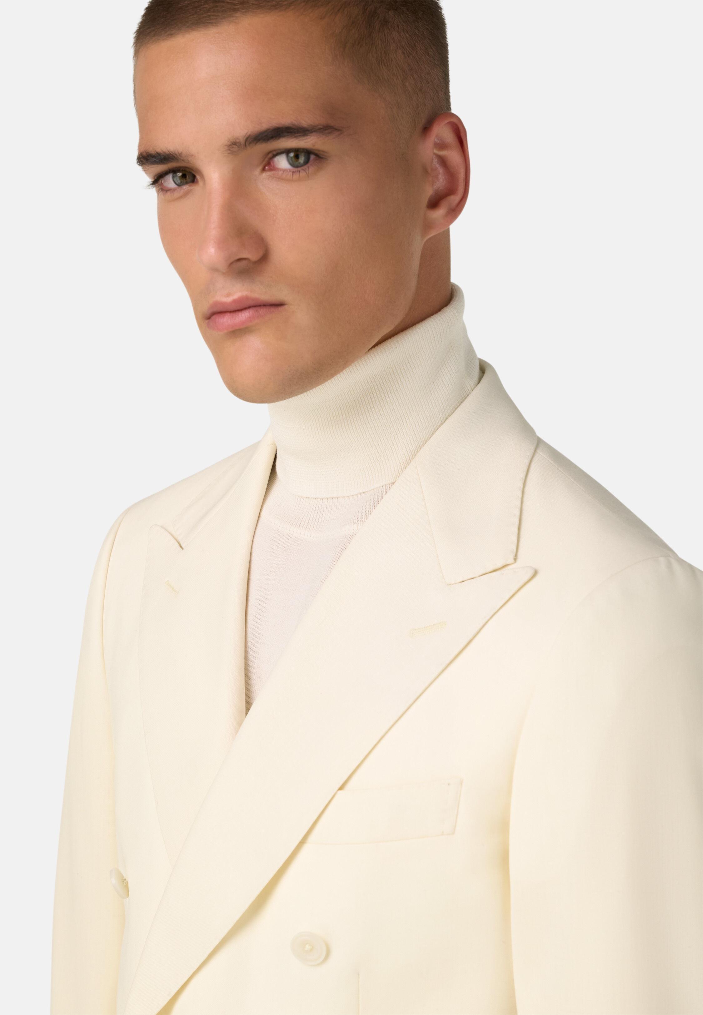 Pure Wool Jacket Cream, Offwhite, large image number 5