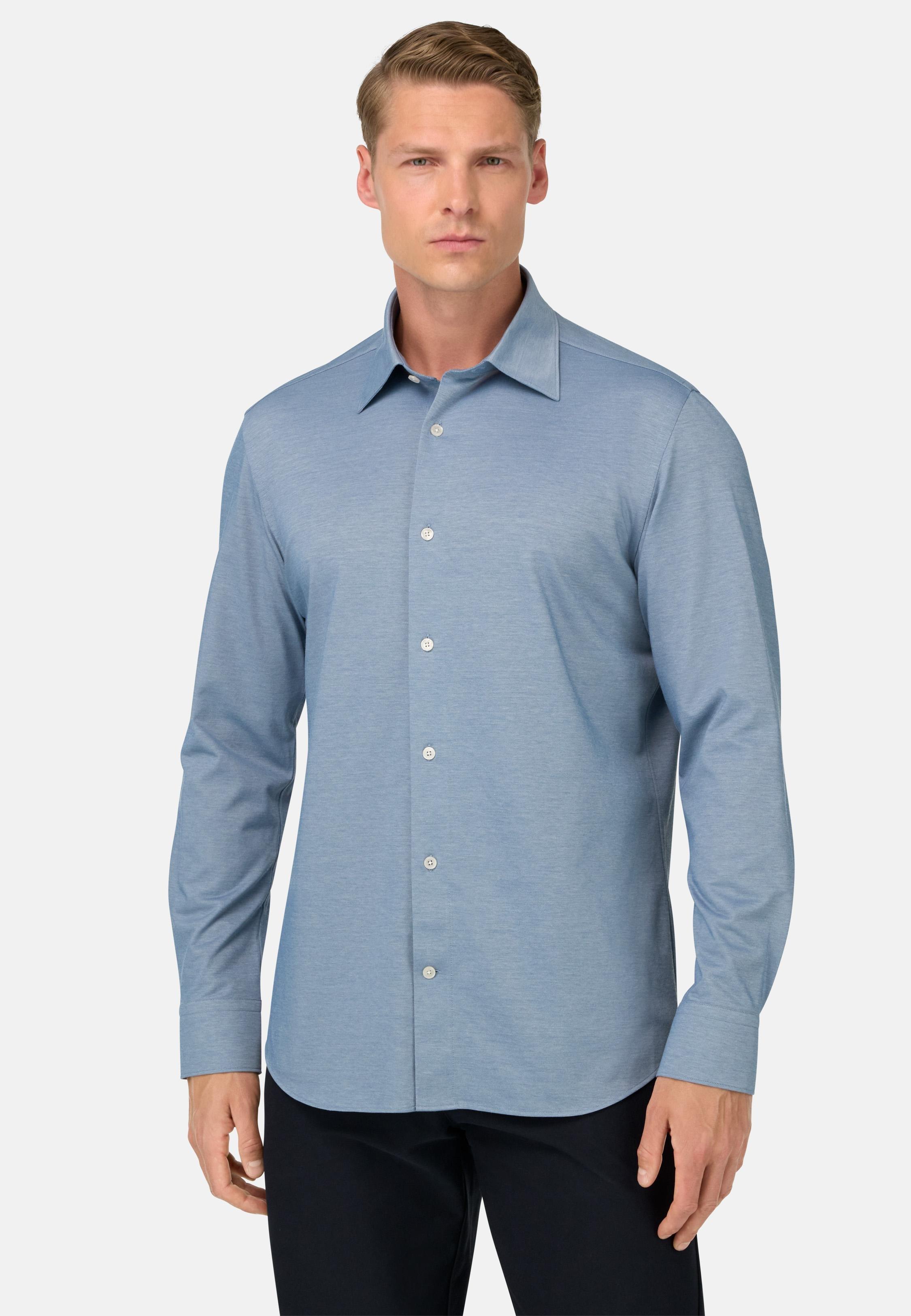 BLUE Regular Fit Japanese Jersey Polo Shirt, , large image number 0