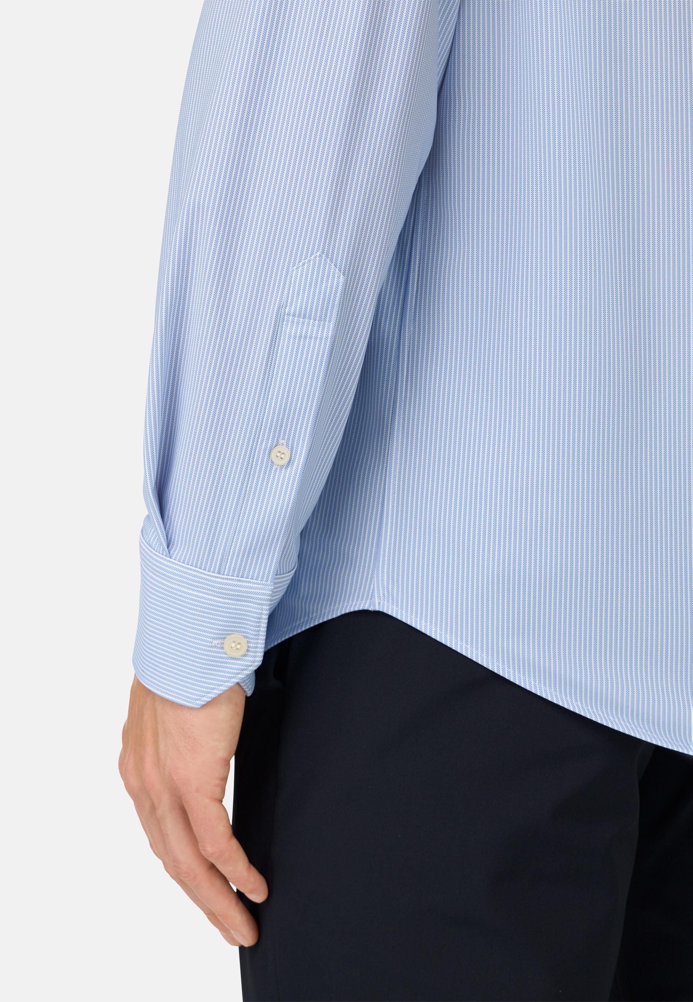 Slim Fit Stretch Nylon Shirt Blue, Light Blue, medium