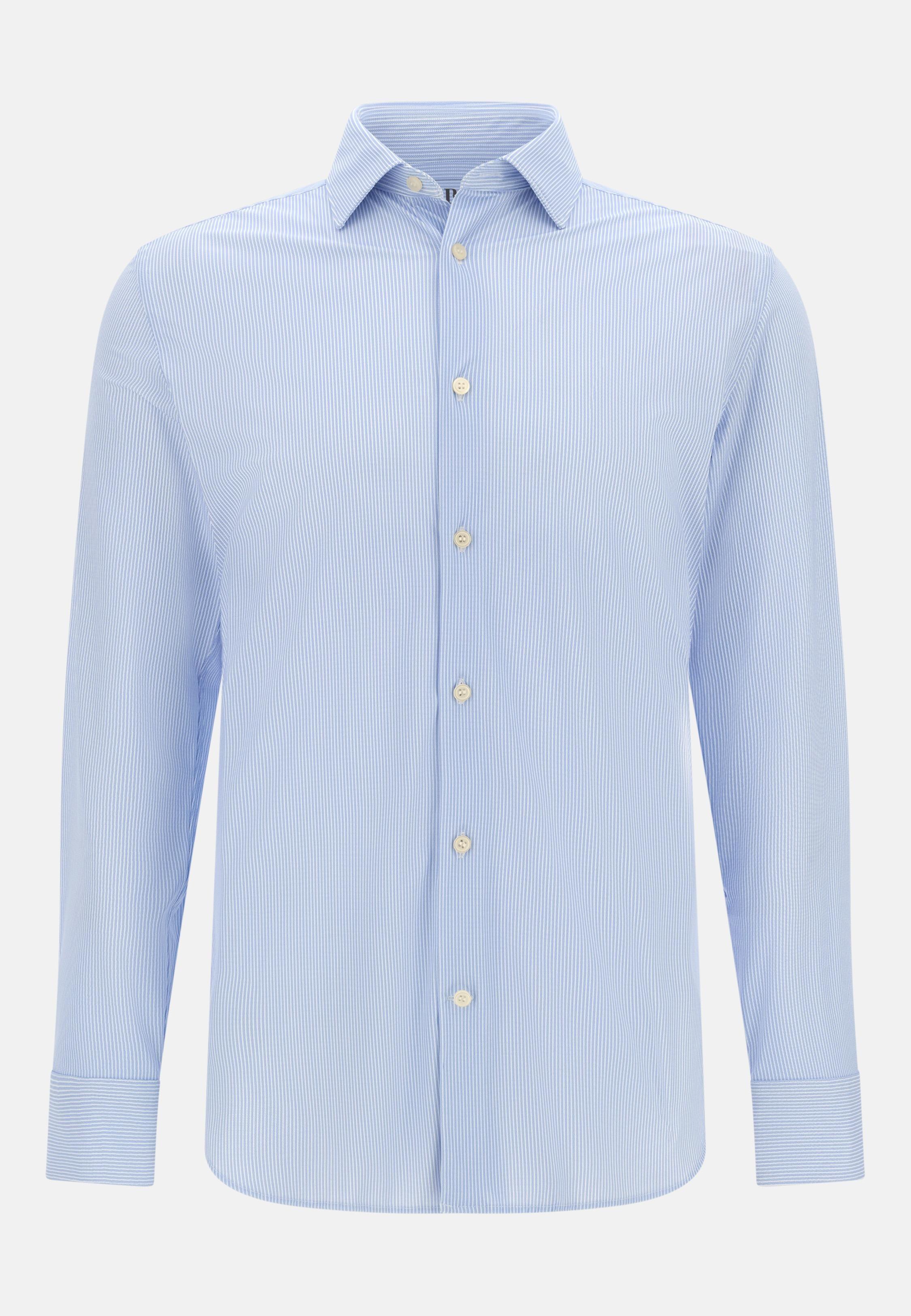 Slim Fit Stretch Nylon Shirt Blue, Light Blue, large image number 4