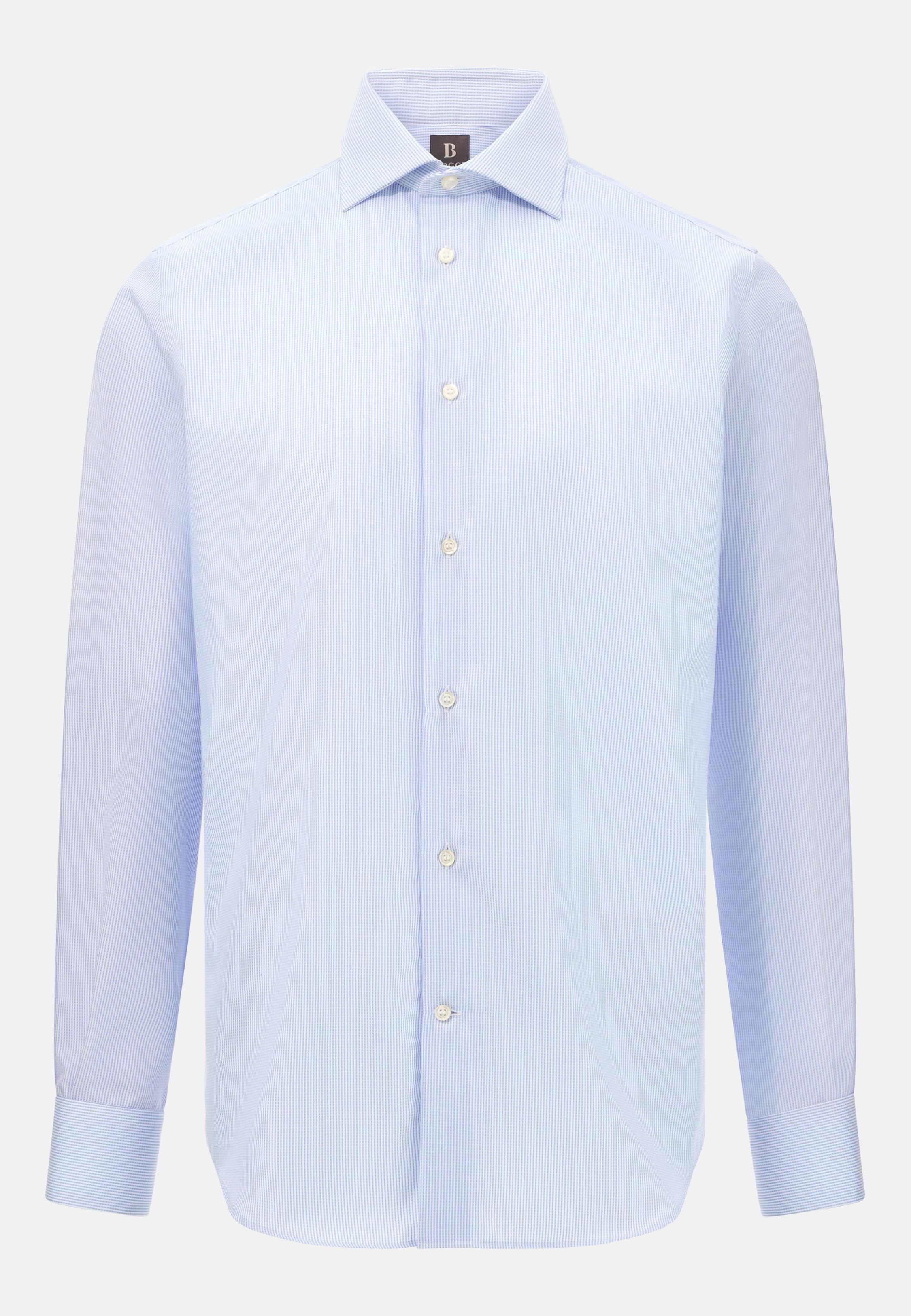 Regular Fit Cotton Dobby Shirt Blue, Light Blue, large image number 4