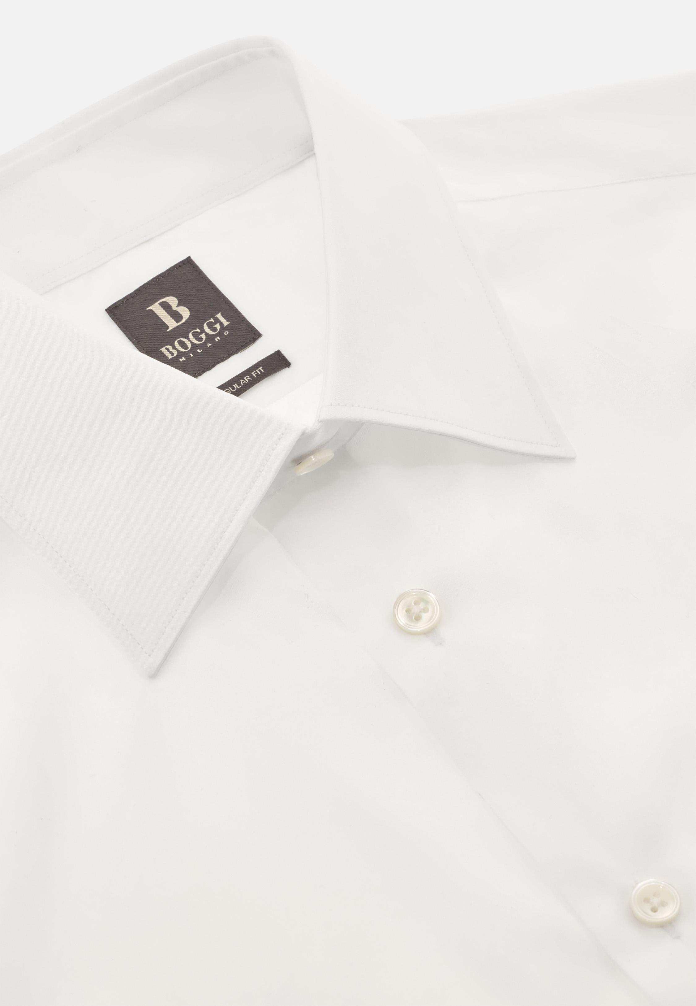 Regular Fit Cotton Twill Shirt White, , large image number 3