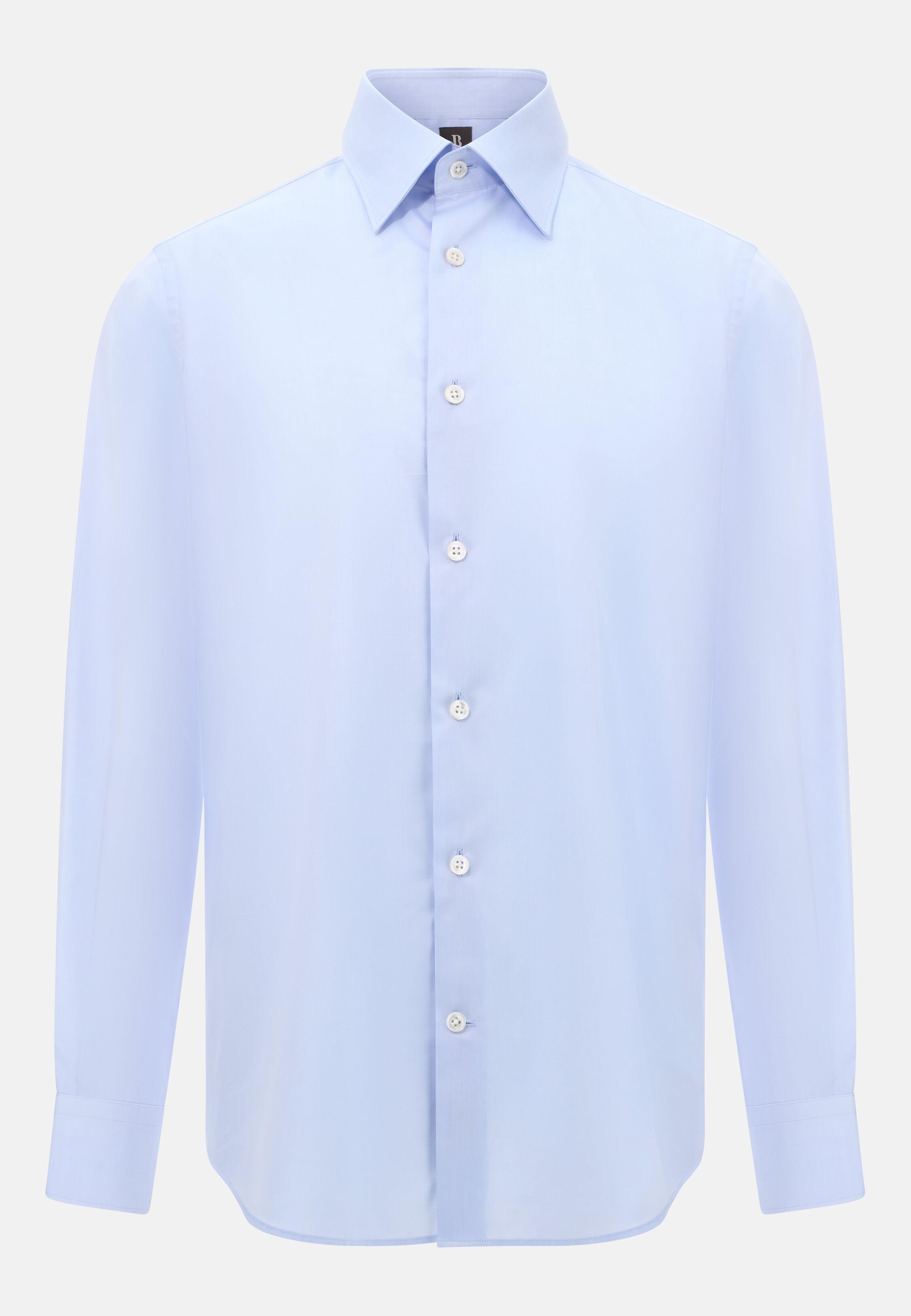 Regular Fit Cotton Twill Shirt Blue, Light Blue, large image number 4