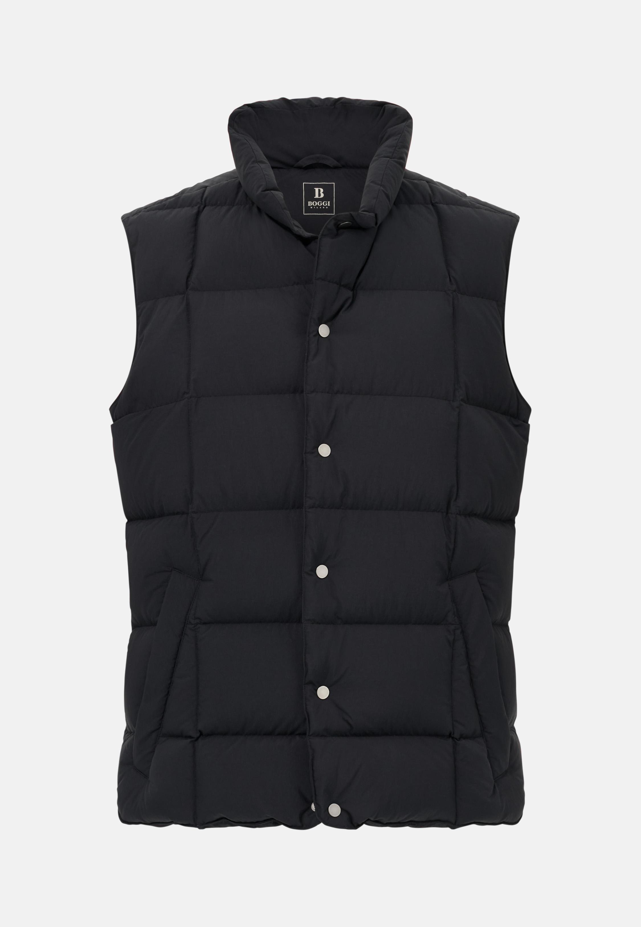 Gilet In Technical Fabric With Goose Down Black, 3901_BLAC, medium