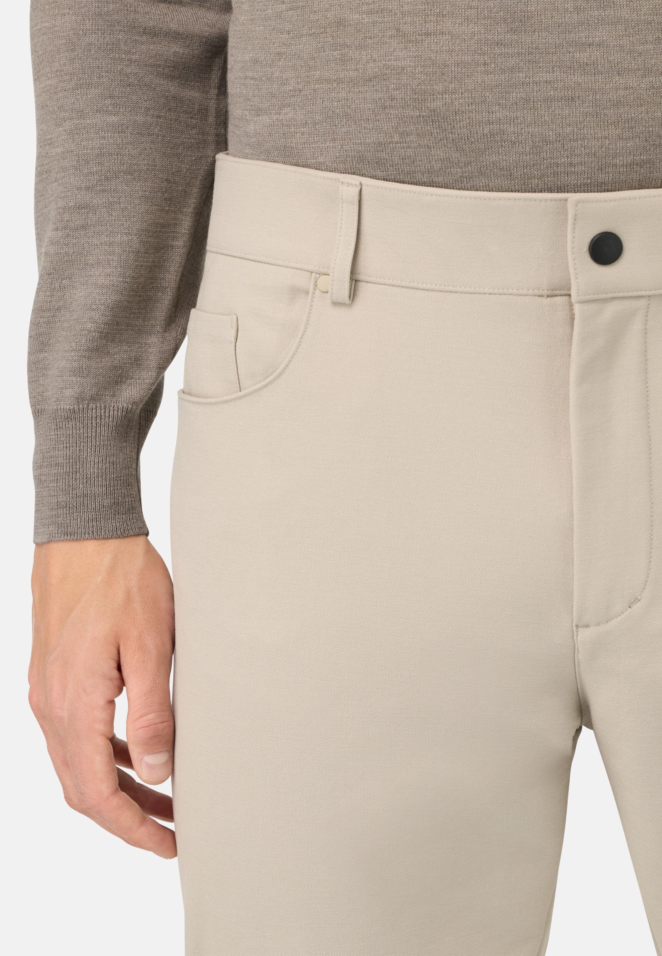 B Tech Jeans in Technical Fabric Beige, Sand, large image number 4