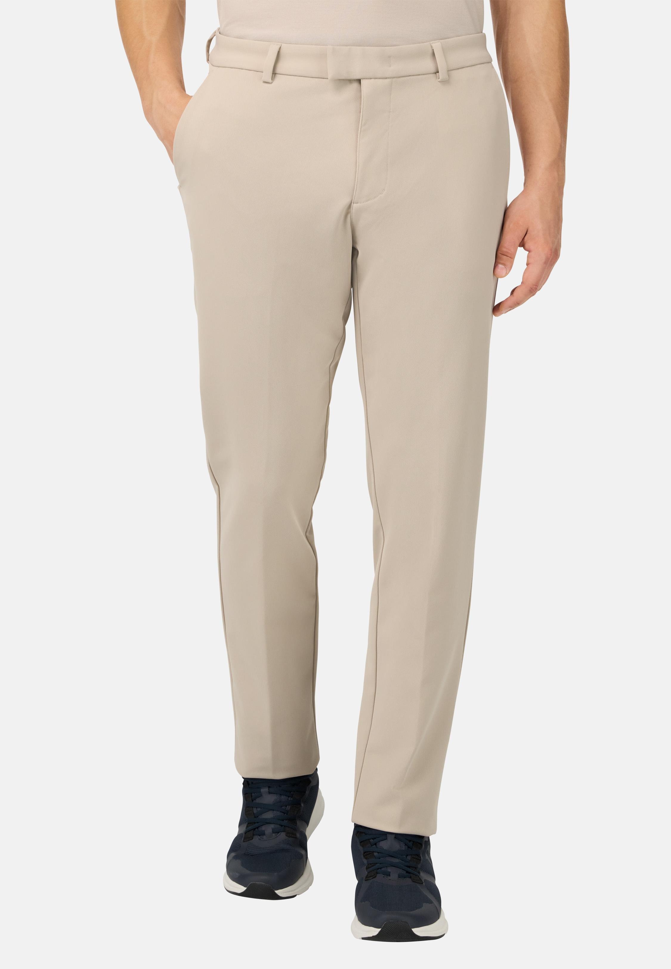 B-Tech Stretch Nylon Trousers Beige, , large image number 0