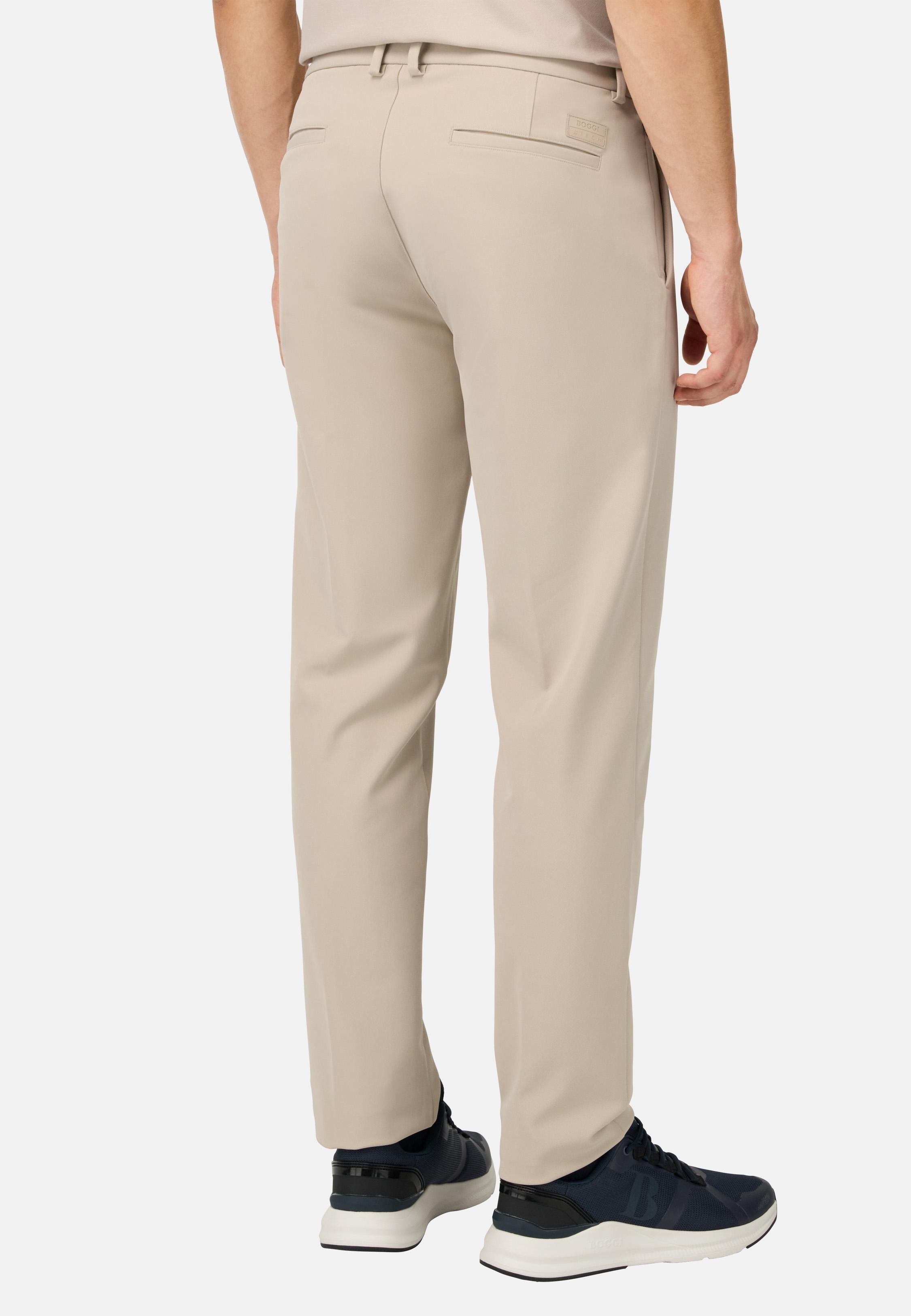 B-Tech Stretch Nylon Trousers Beige, , large image number 2